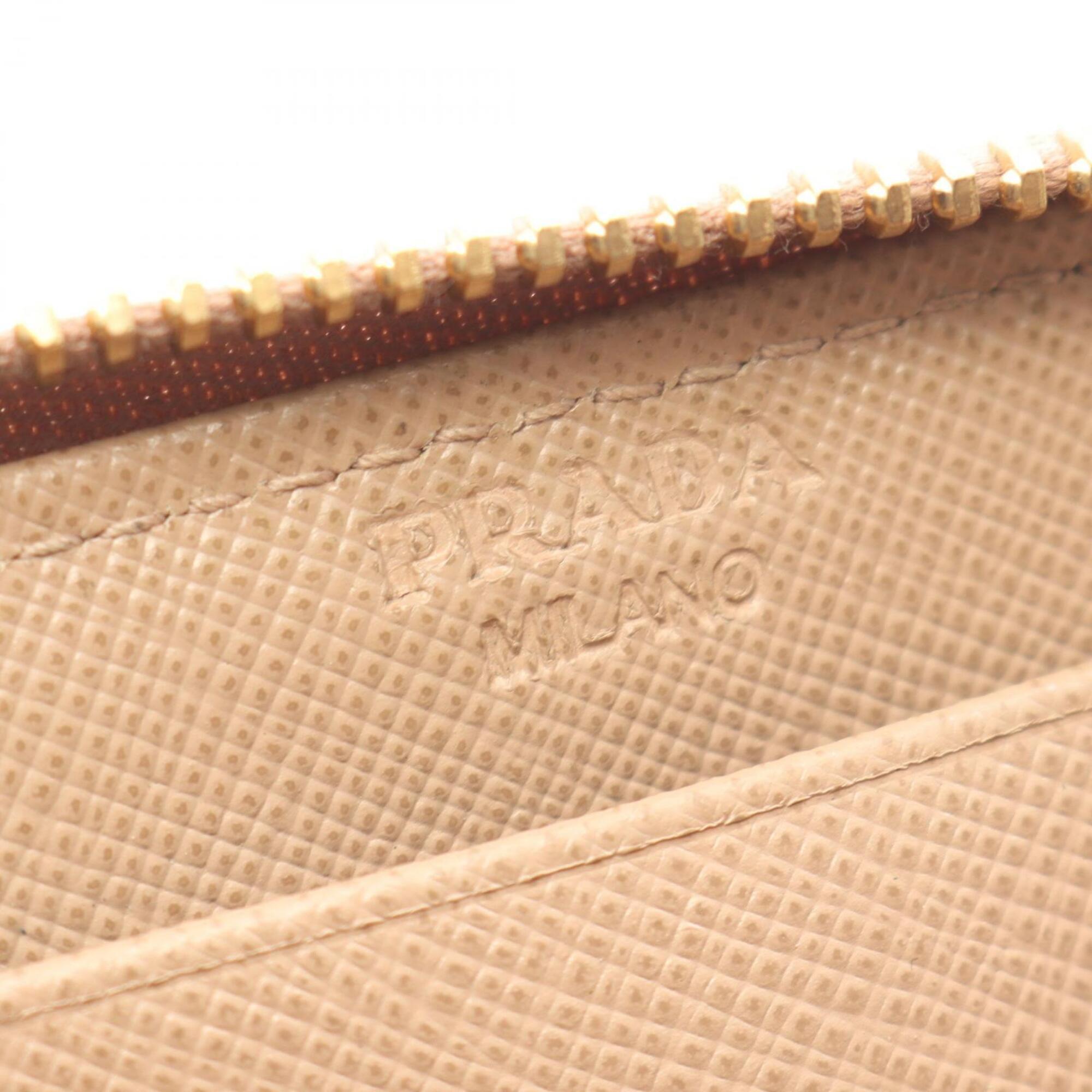 Prada Pink Leather Coin Purse/Coin Case (Pre-Owned)