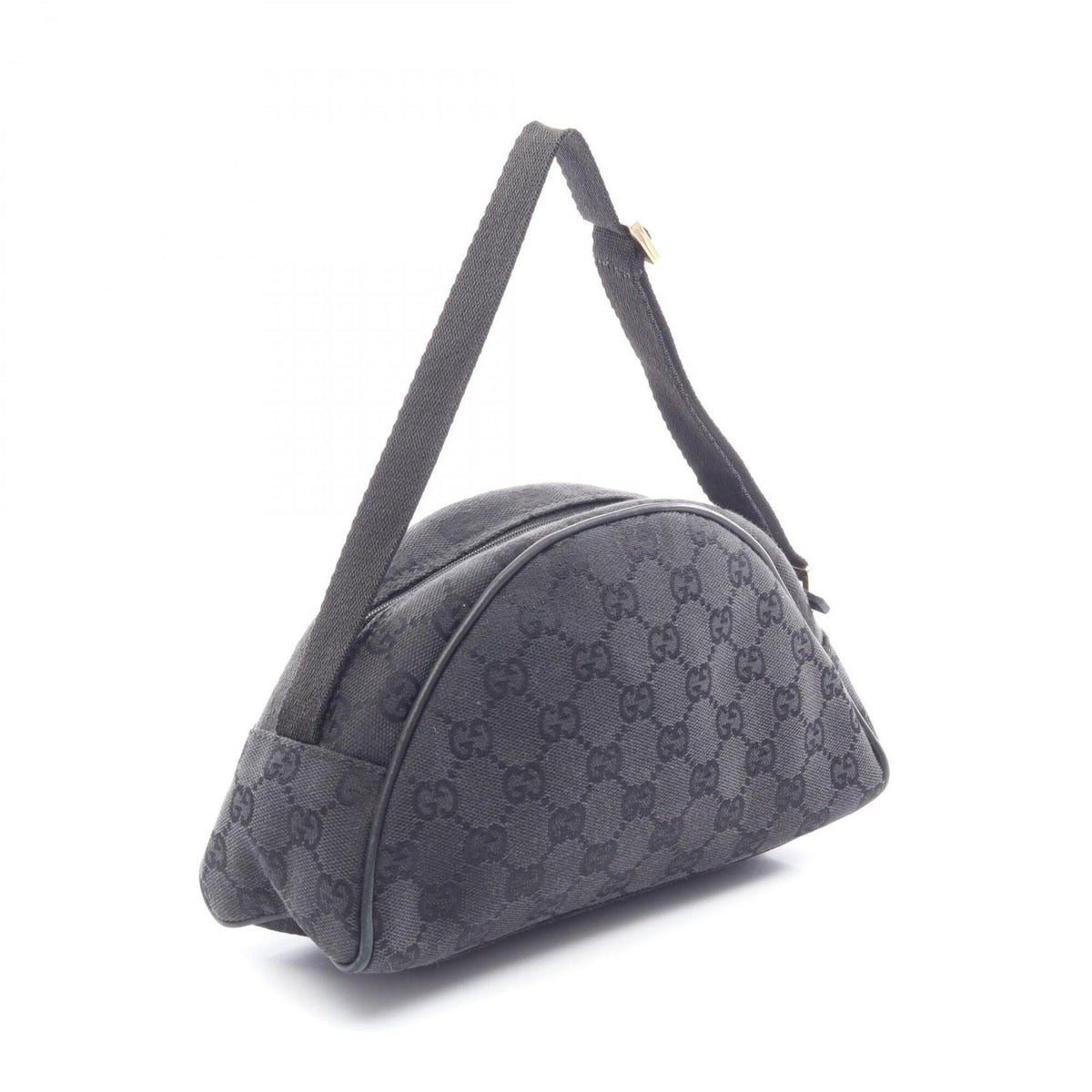 Gucci Black Canvas Leather Handbag (Pre-Owned)