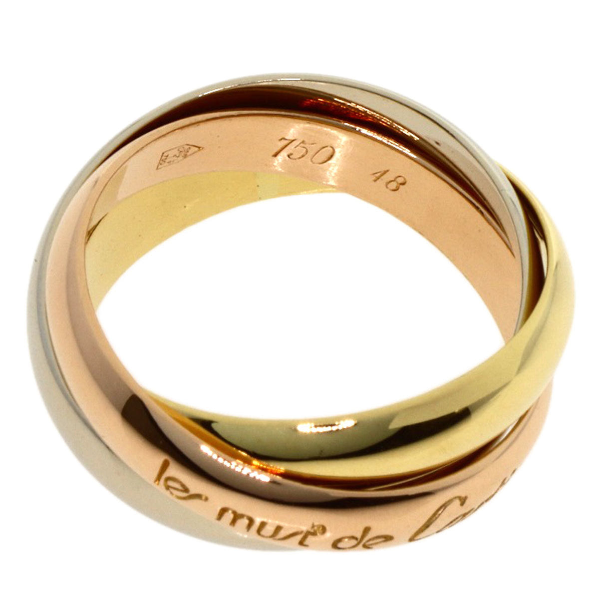 Cartier Trinity Yellow Gold (18K) Pink Gold (18K) White Gold (18K) Band Ring (Pre-Owned)