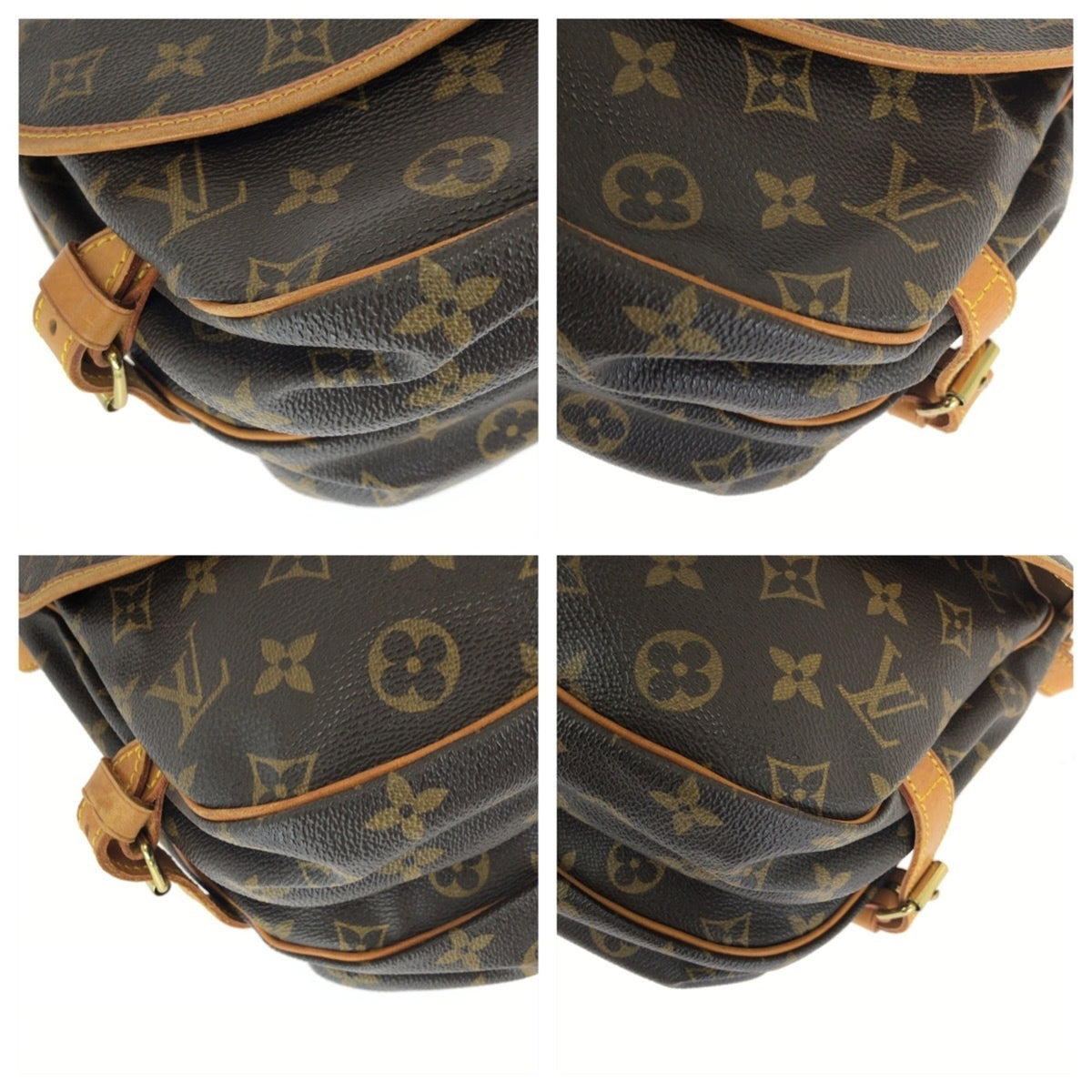 Louis Vuitton Monogram Brown Pvc Leather Messenger Bag Shoulder Bag (Pre-Owned)