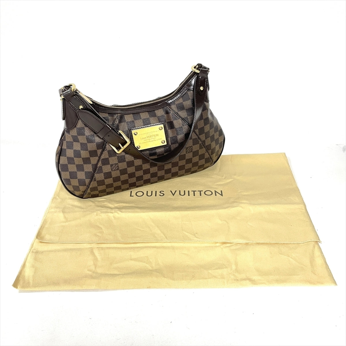 Louis Vuitton Brown Damier Canvas Shoulder Bag (Pre-Owned)