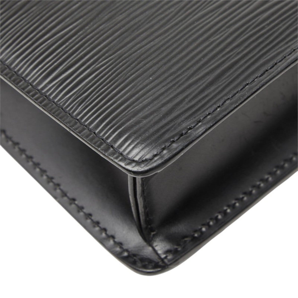 Louis Vuitton Epi Black Noir Leather Clutch Bag Pochette (Pre-Owned)