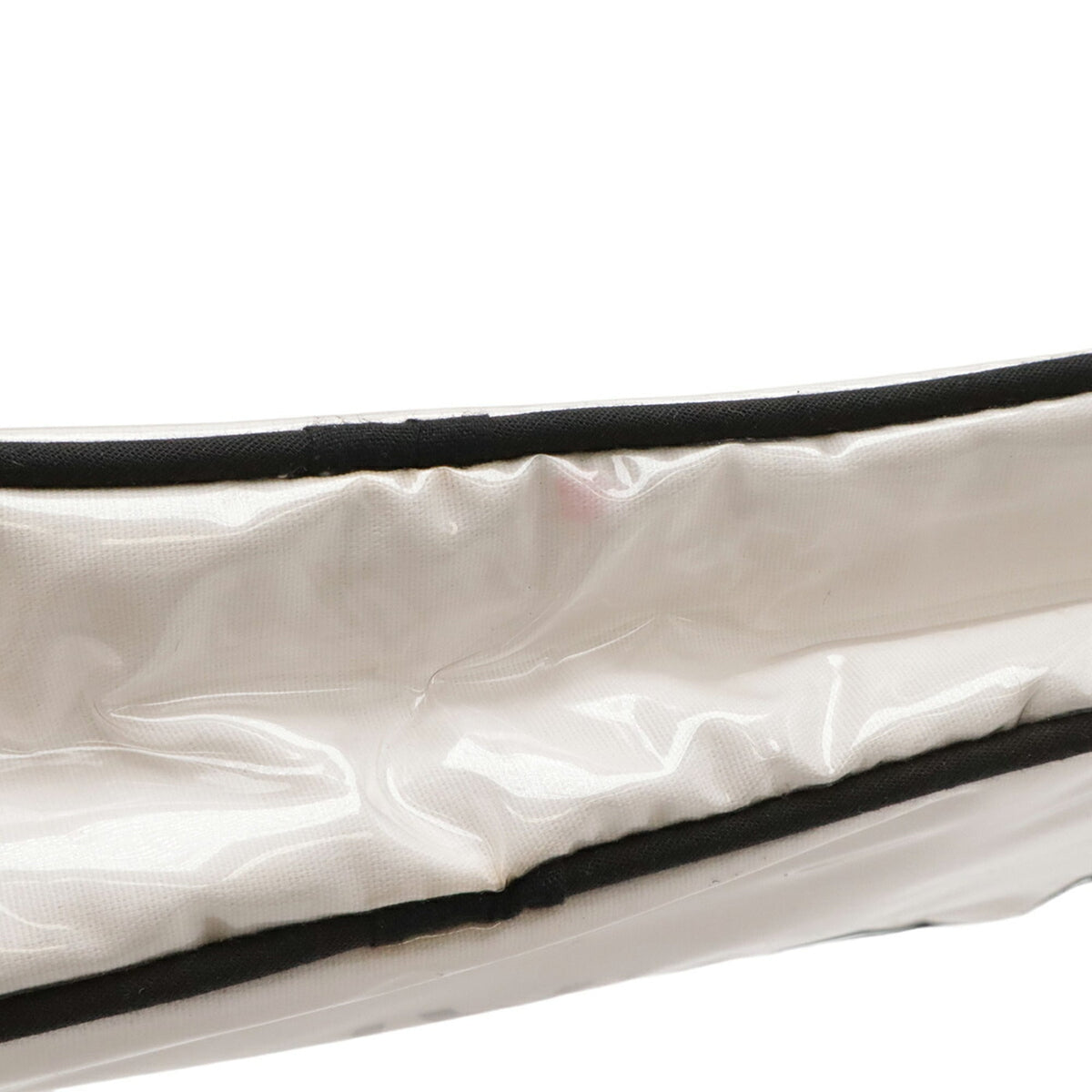 Chanel Black White Vinyl Pouch (Pre-Owned)