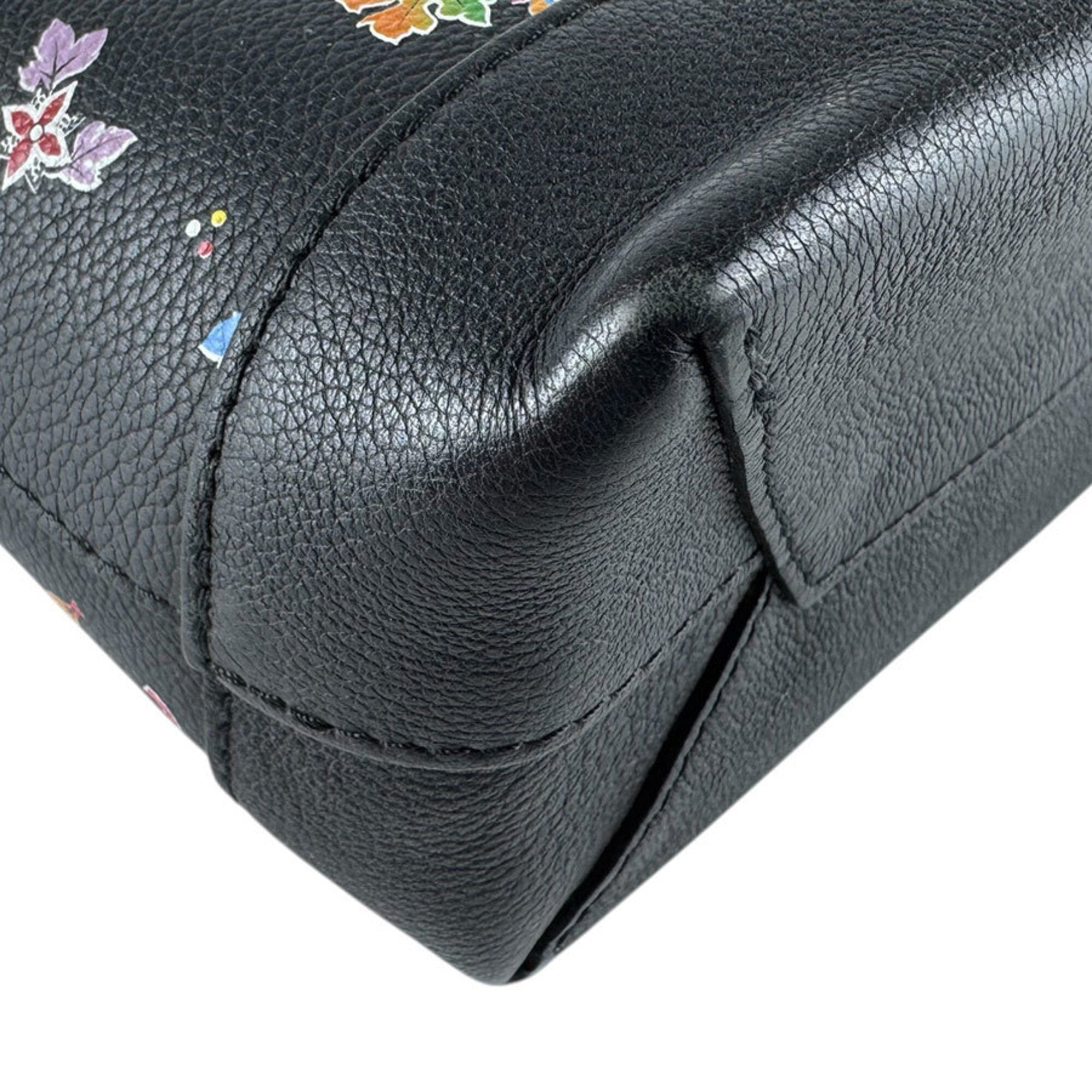 Louis Vuitton Black Multi-Color Leather Backpack (Pre-Owned)