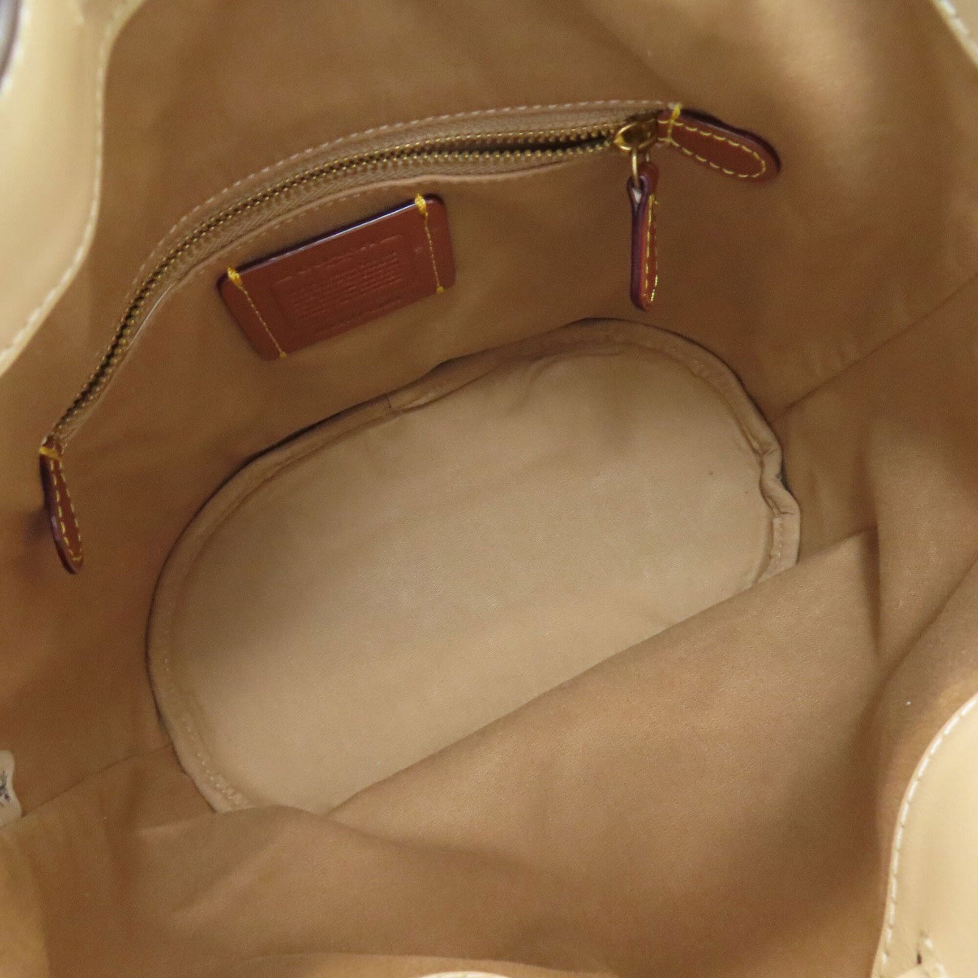 Coach Beige Canvas Handbag (Pre-Owned)