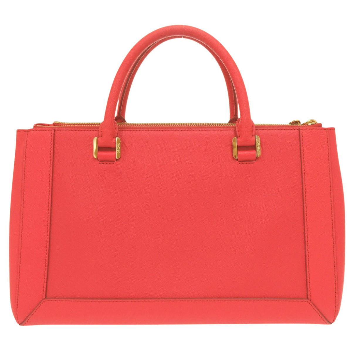 Mcm Red Color Leather Handbag (Pre-Owned)