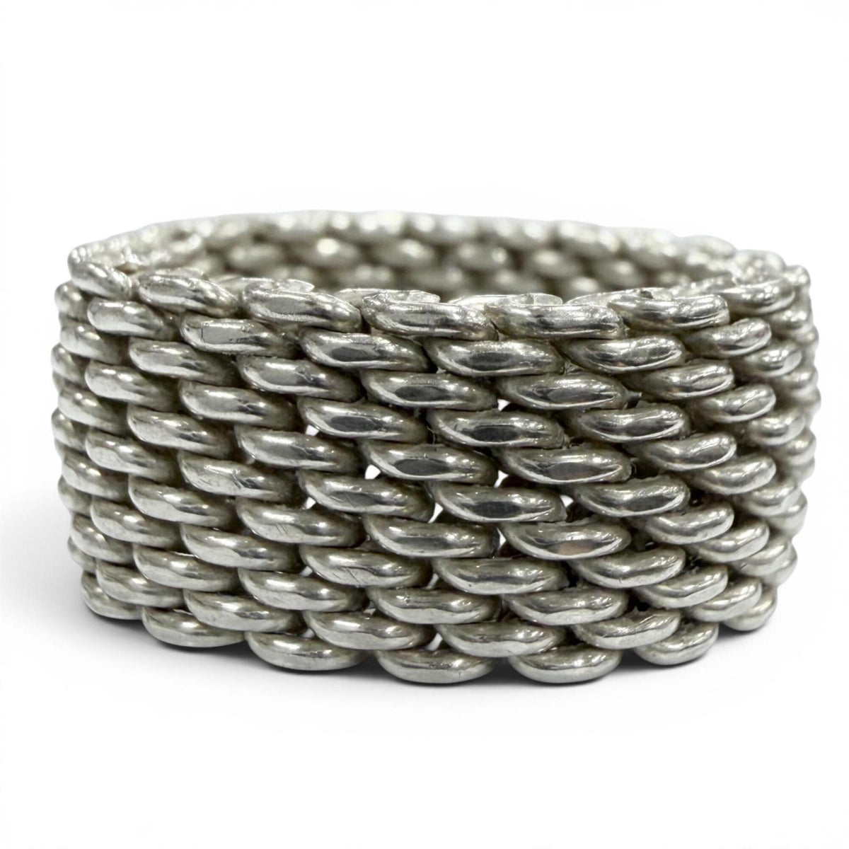 Tiffany Silver Silver 925 Band Ring (Pre-Owned)