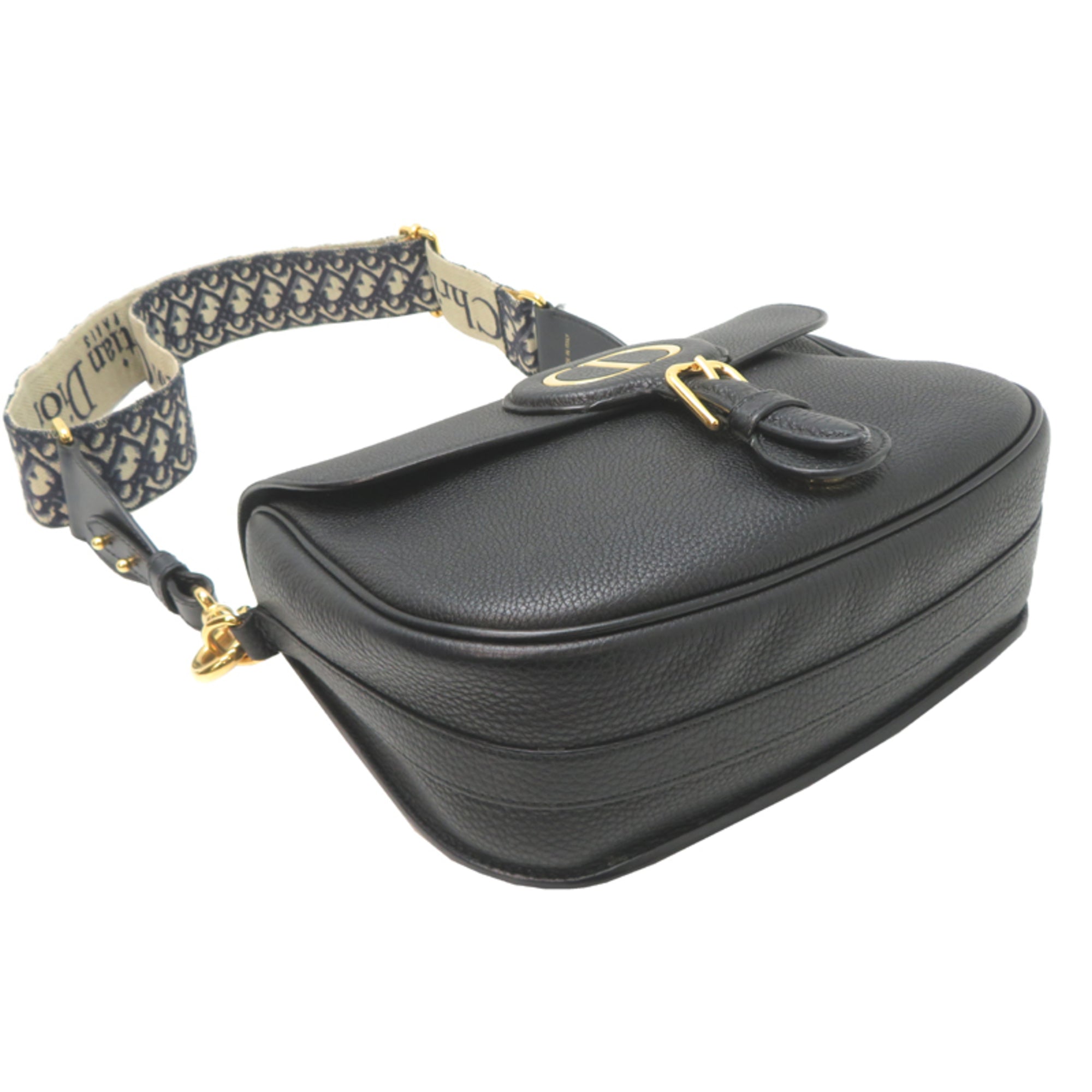Christian Dior Black Leather Shoulder Bag (Pre-Owned)