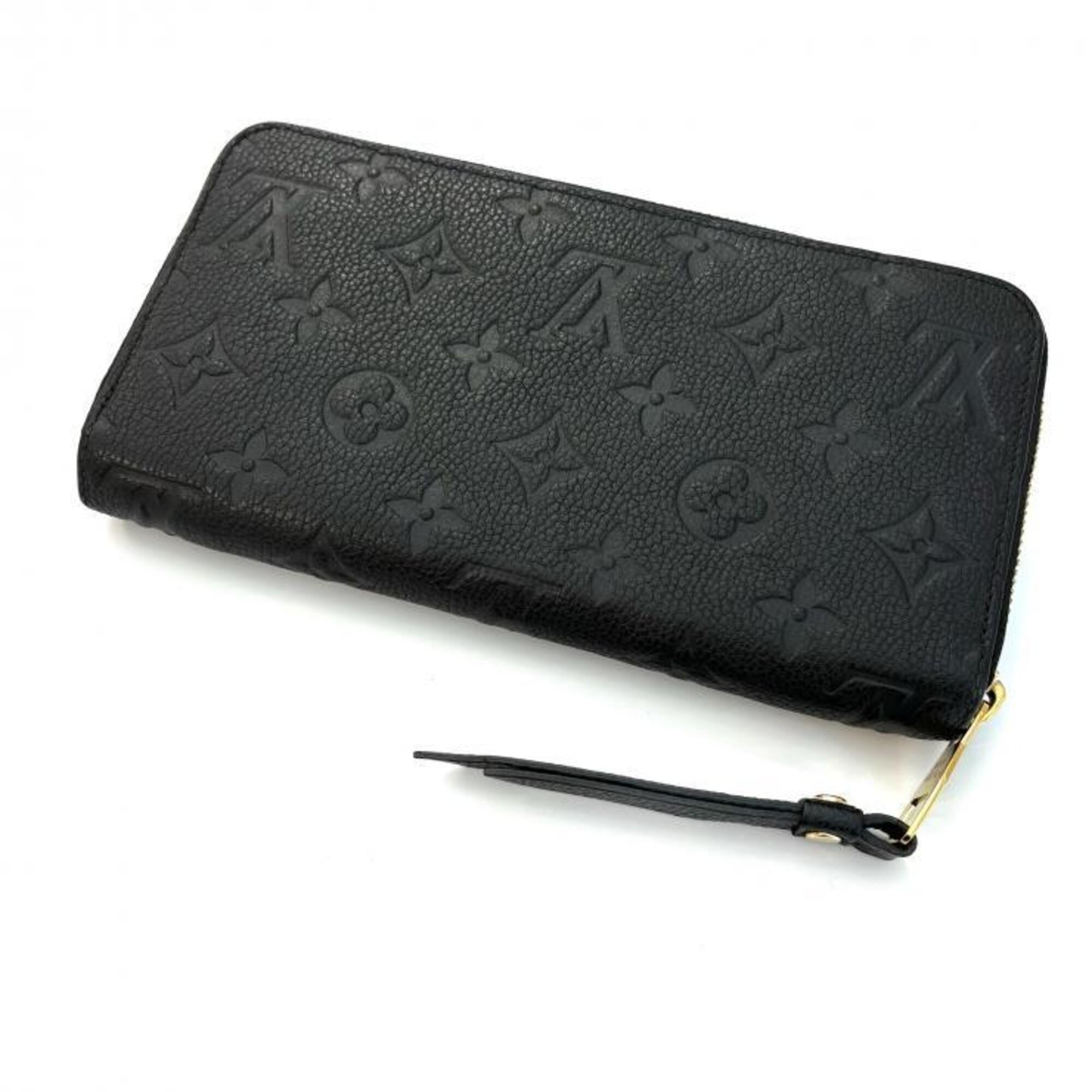 Louis Vuitton Black Noir Monogram Empreinte Long Wallet (Bi-Fold) (Pre-Owned)
