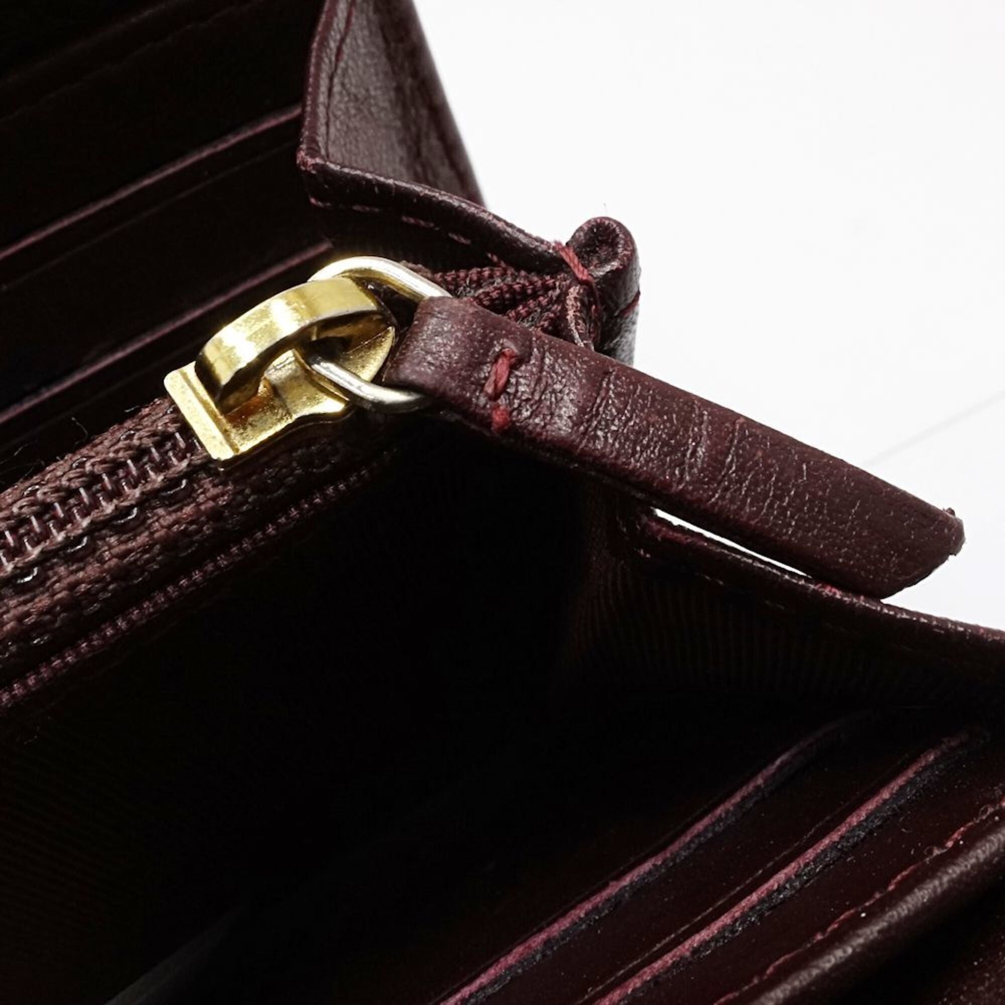 Chanel Matelasse Black Grained Calfskin Long Wallet (Bi-Fold) (Pre-Owned)