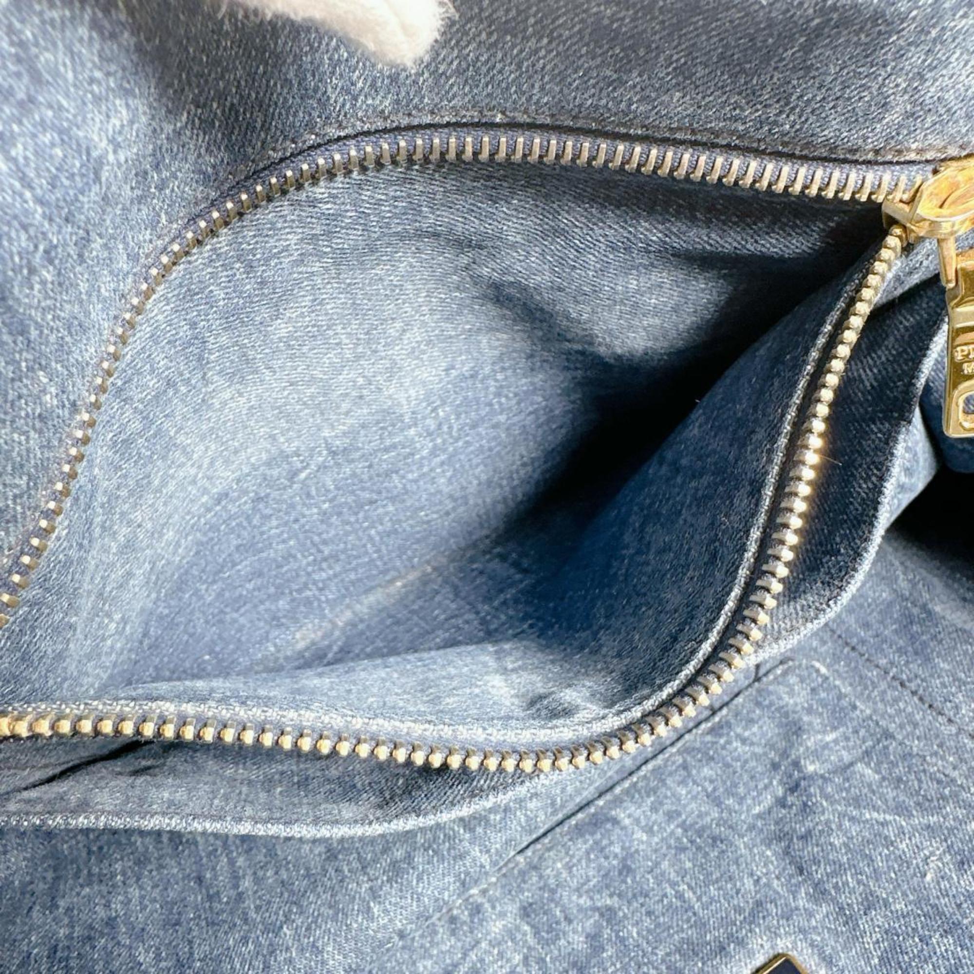 Prada Blue Denim Tote Bag (Pre-Owned)