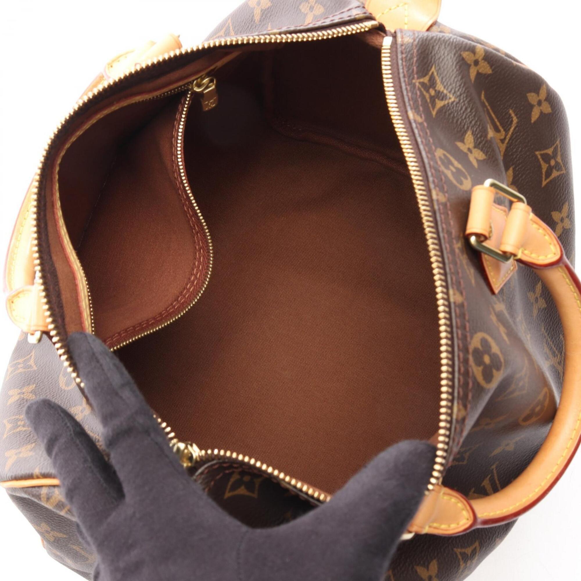 Louis Vuitton Brown Monogram Leather Handbag (Pre-Owned)