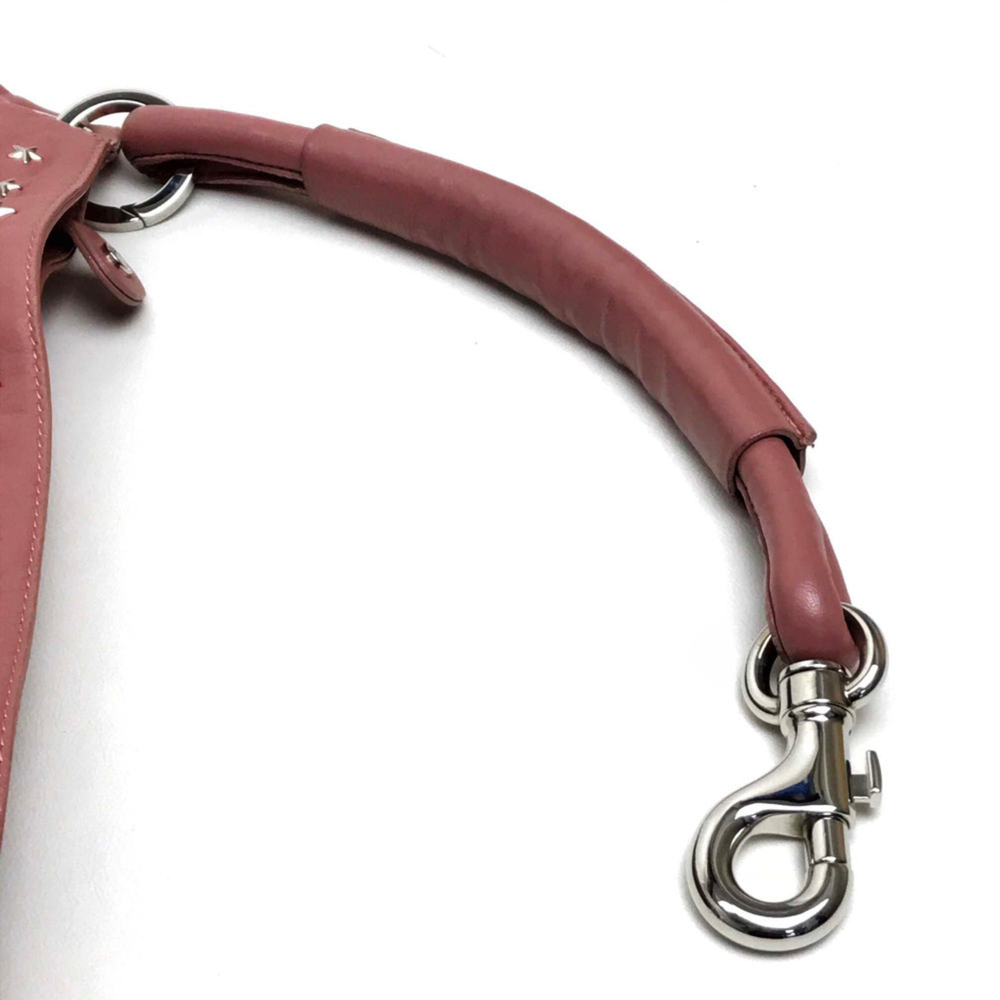Jimmy Choo Pink Metal Leather Handbag Shoulder Bag (Pre-Owned)