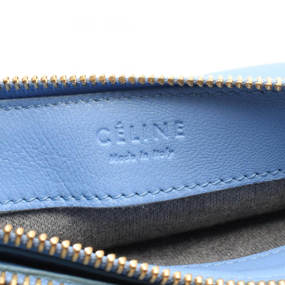 Celine Blue Leather Shoulder Bag (Pre-Owned)