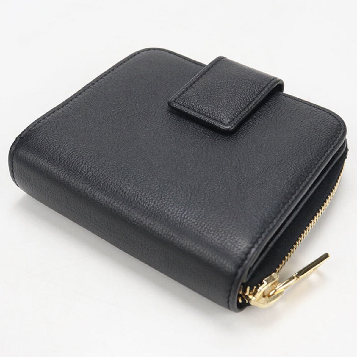 Saint Laurent Black Leather Wallet (Bi-Fold) (Pre-Owned)
