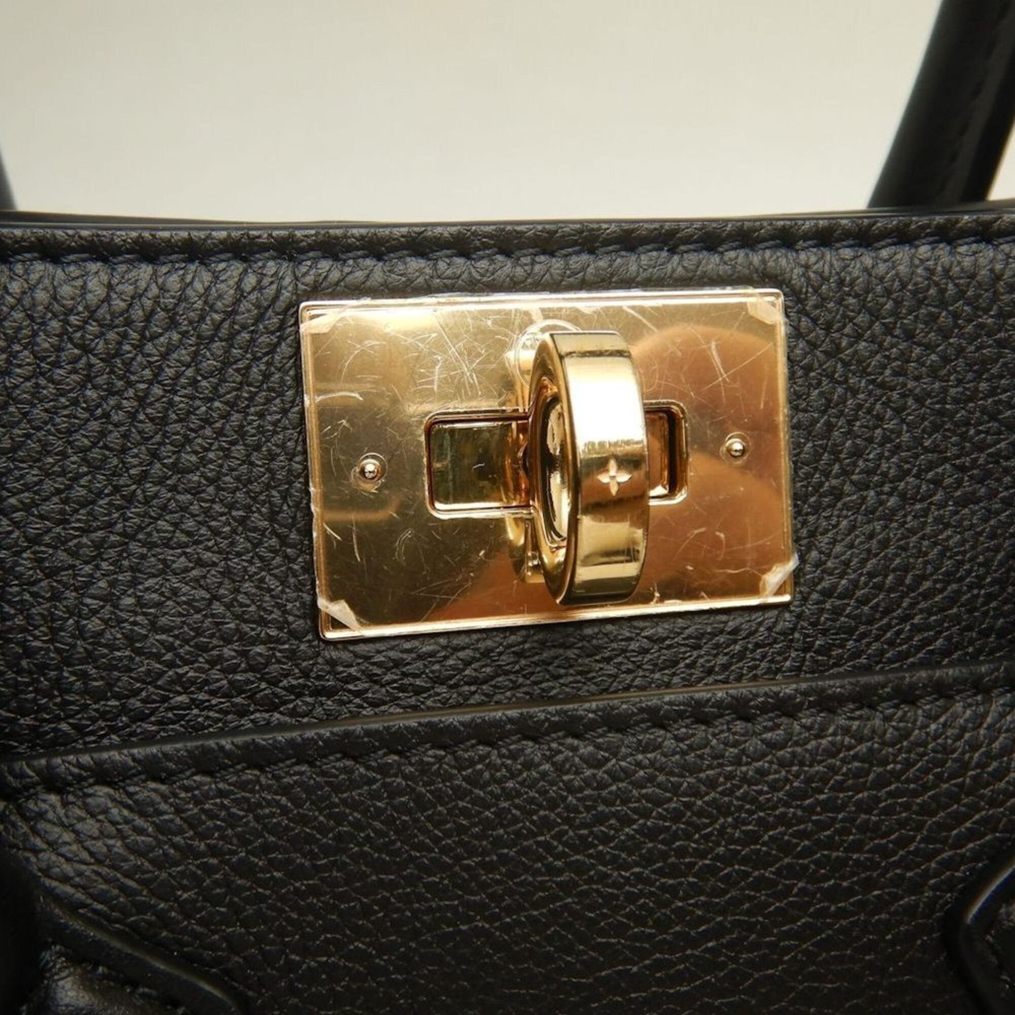 Louis Vuitton Brown Noir Monogram Leather Handbag (Pre-Owned)