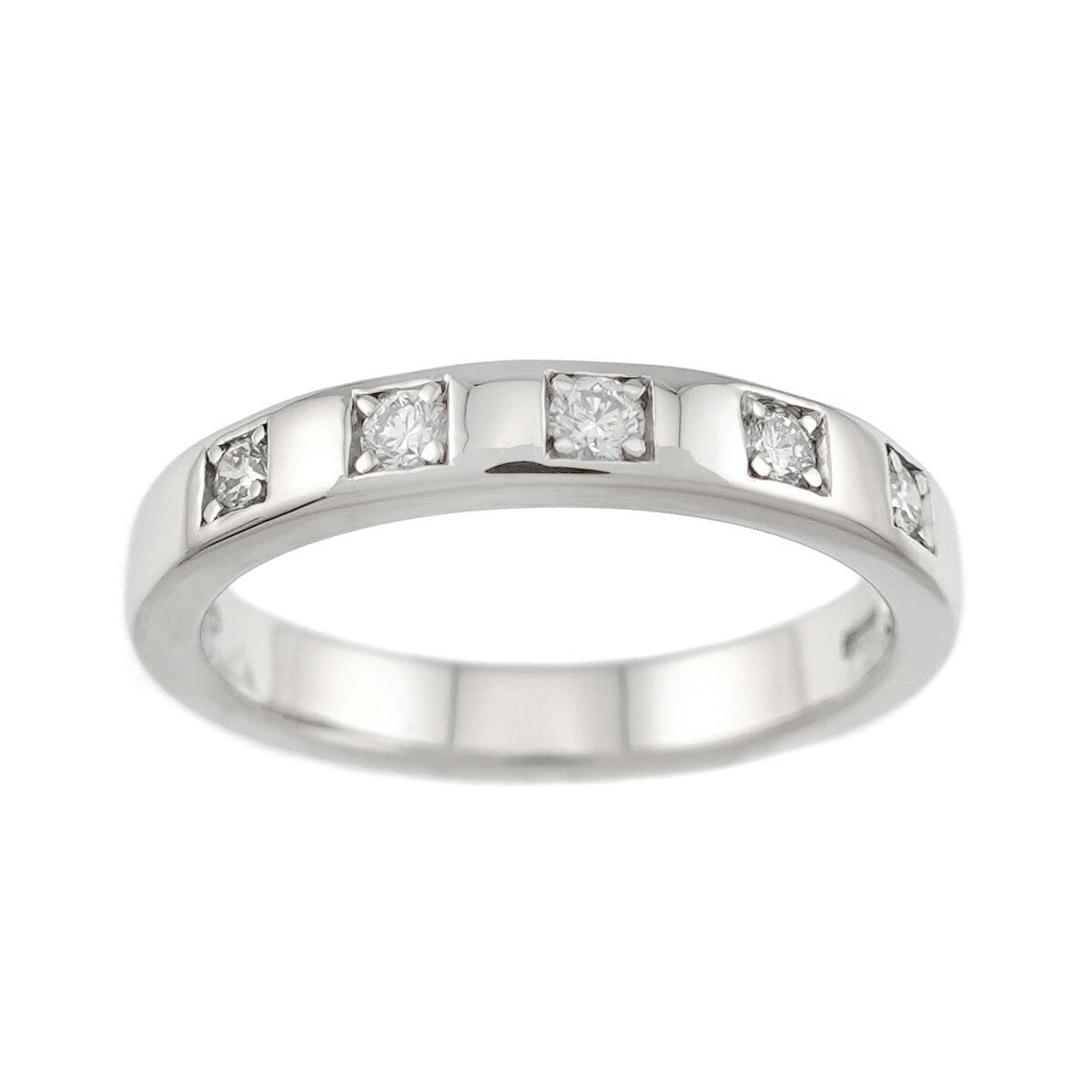 Bvlgari Silver Platinum 950 Band Ring (Pre-Owned)