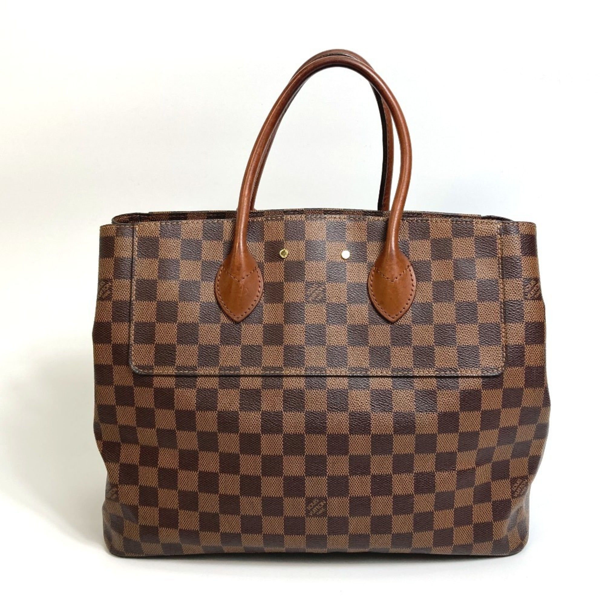 Louis Vuitton Brown Damier Canvas Handbag Tote Bag (Pre-Owned)