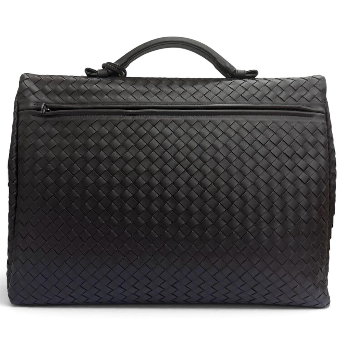 Bottega Veneta Dark Brown Leather Briefcase (Pre-Owned)