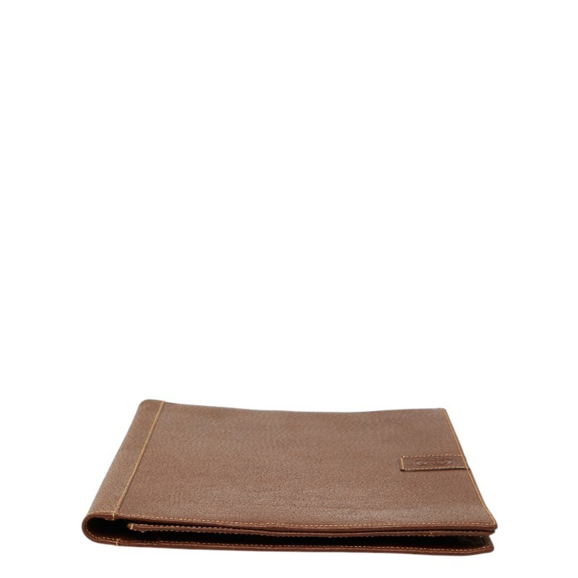 Gucci Brown Leather Document Case (Pre-Owned)