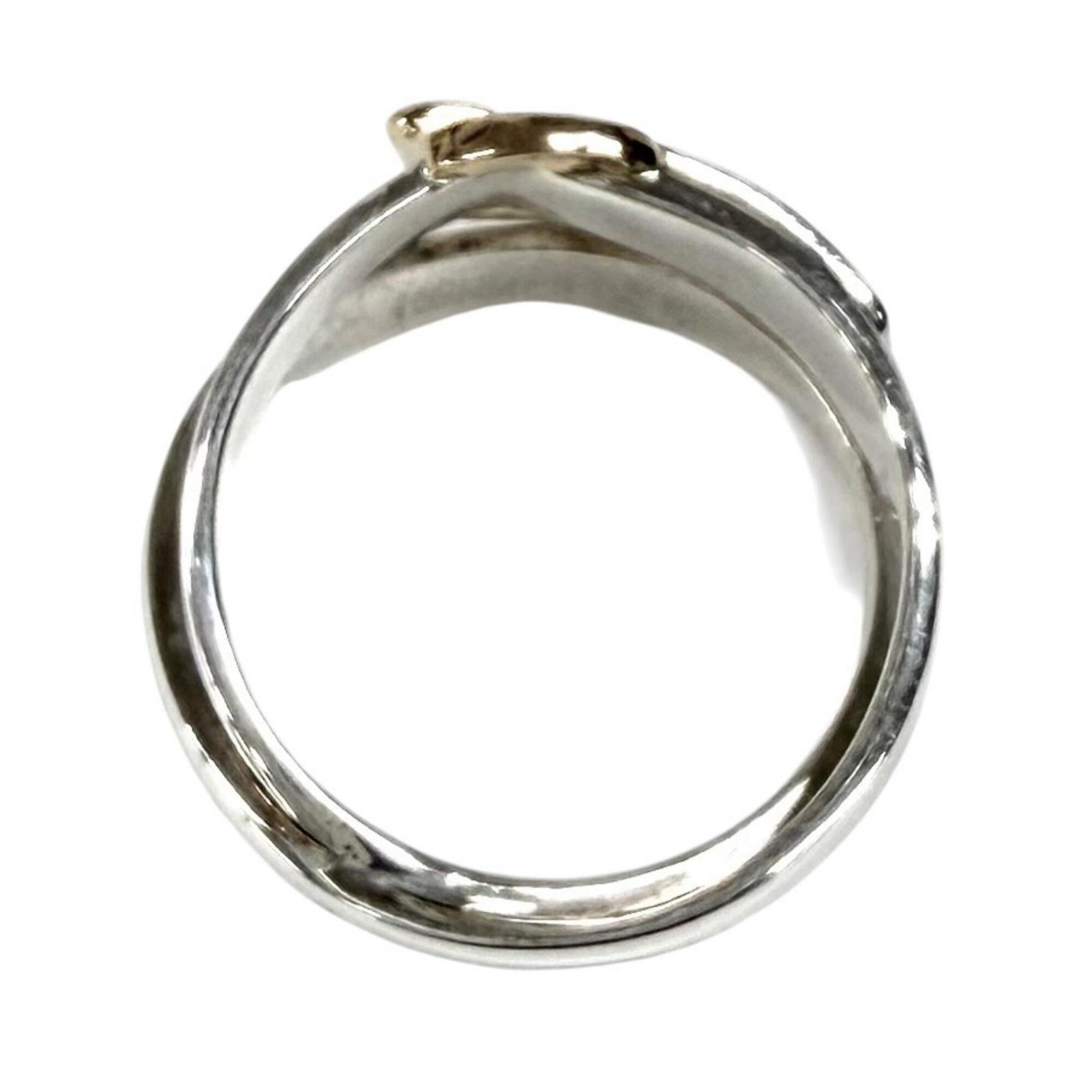 Hermes Gold Silver Band Ring (Pre-Owned)