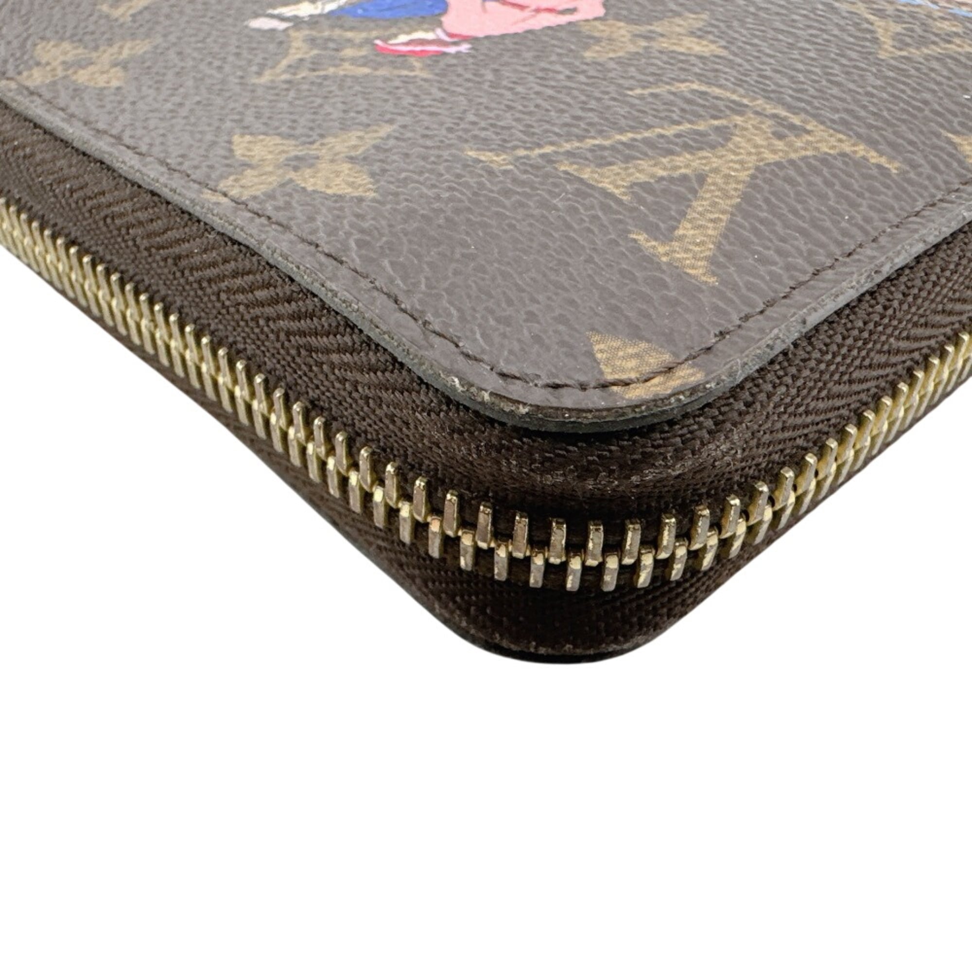 Louis Vuitton Monogram Brown Leather Long Wallet (Bi-Fold) (Pre-Owned)