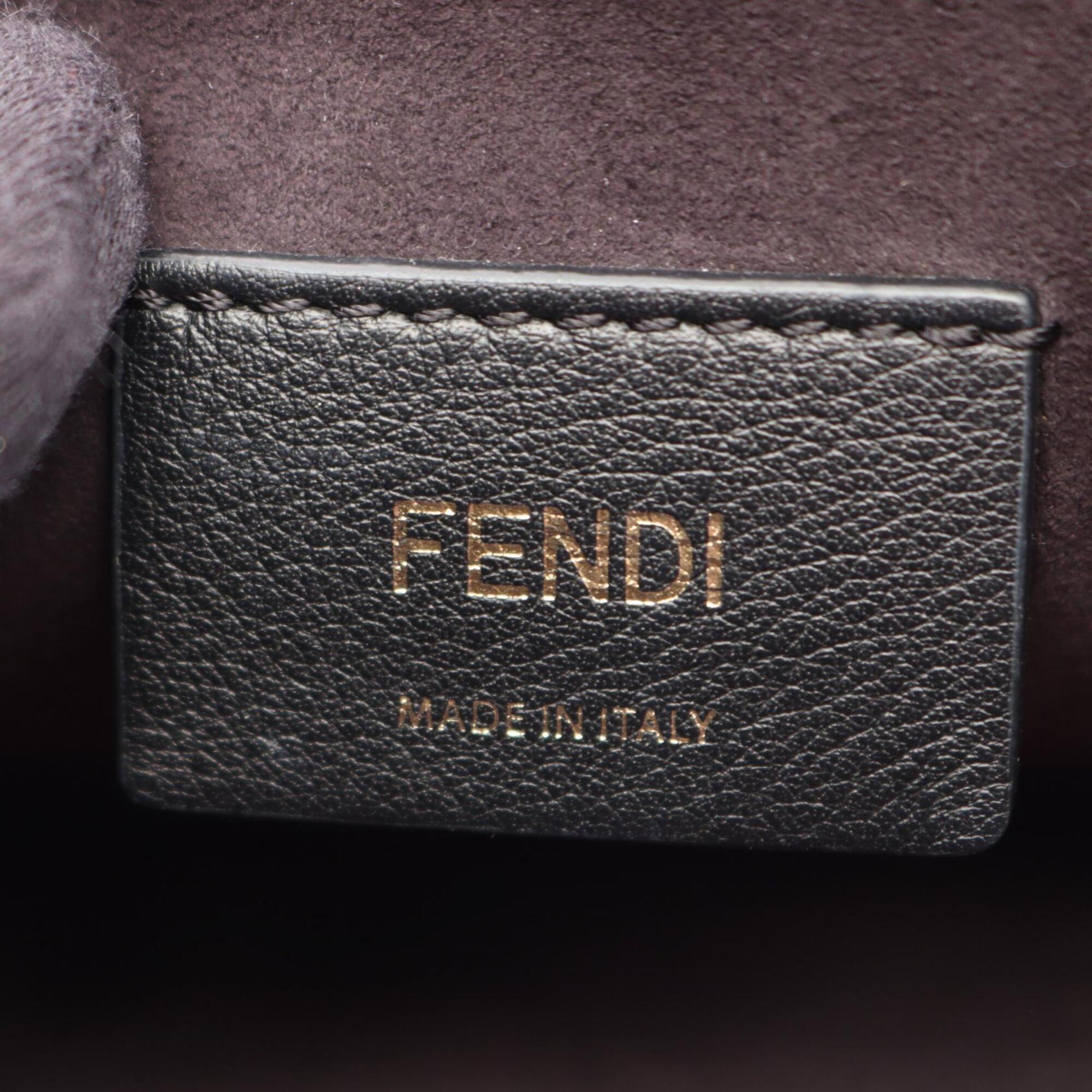 Fendi Black Leather Handbag Shoulder Bag (Pre-Owned)