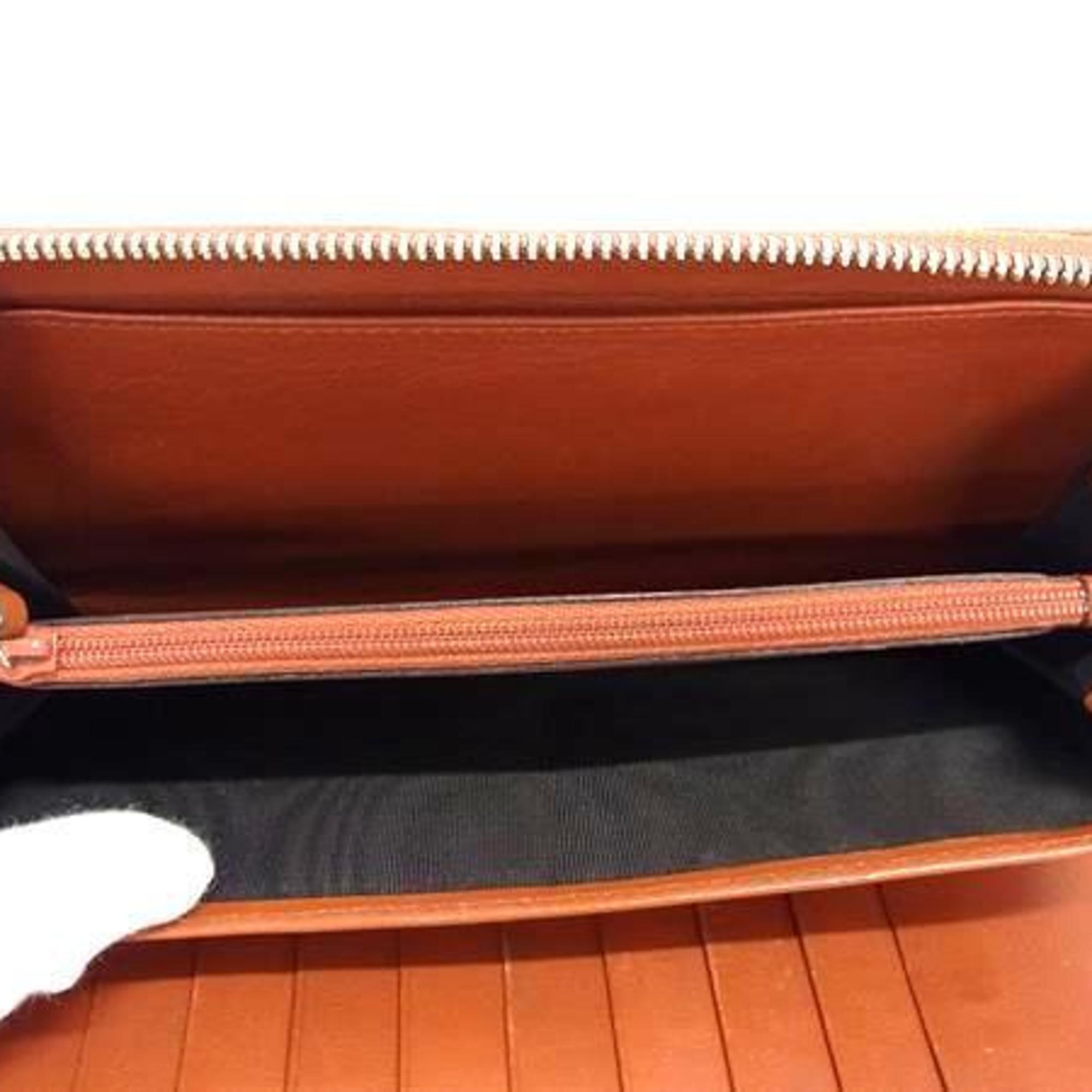 Gucci Brown Leather Long Wallet (Bi-Fold) (Pre-Owned)