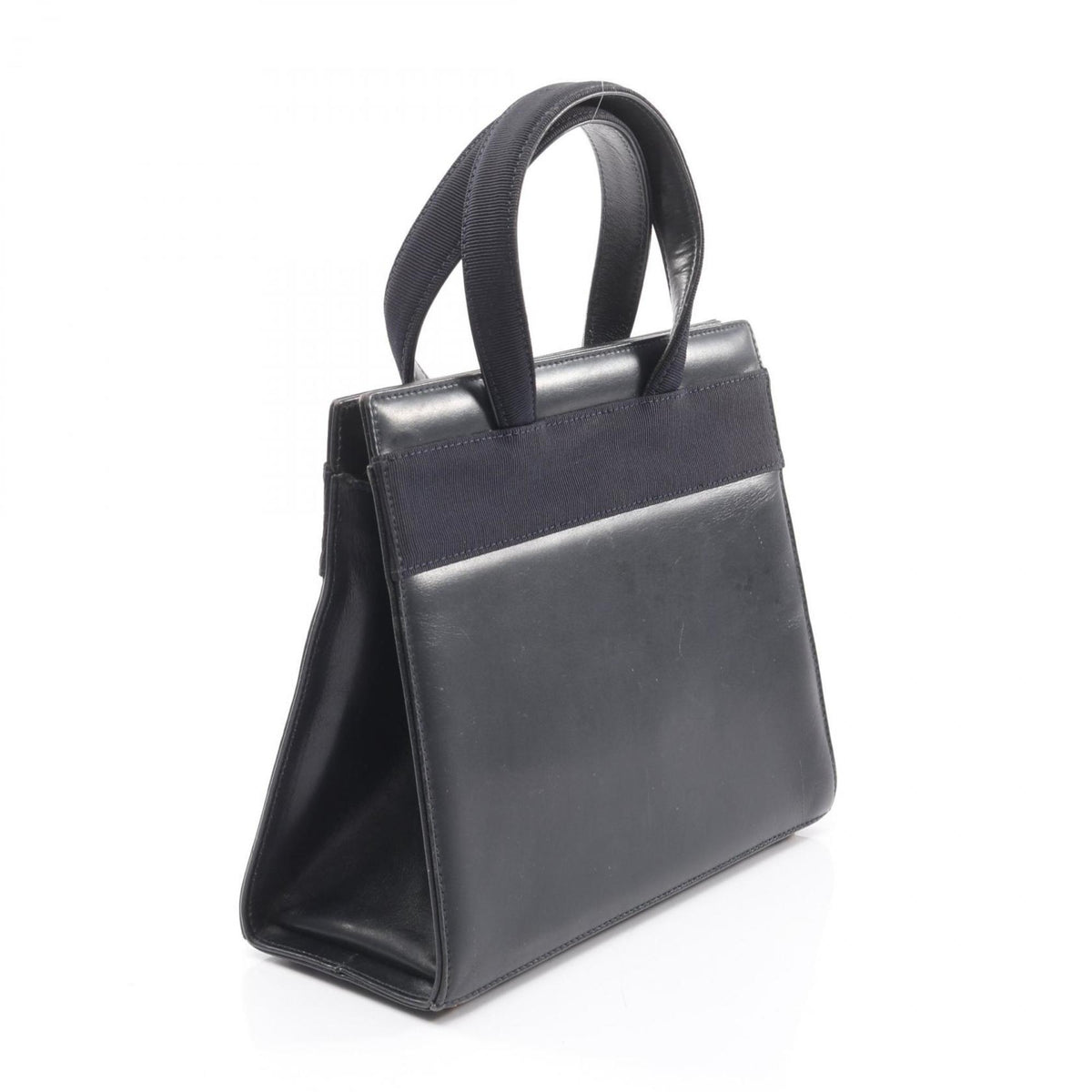 Salvatore Ferragamo Navy Leather Handbag (Pre-Owned)