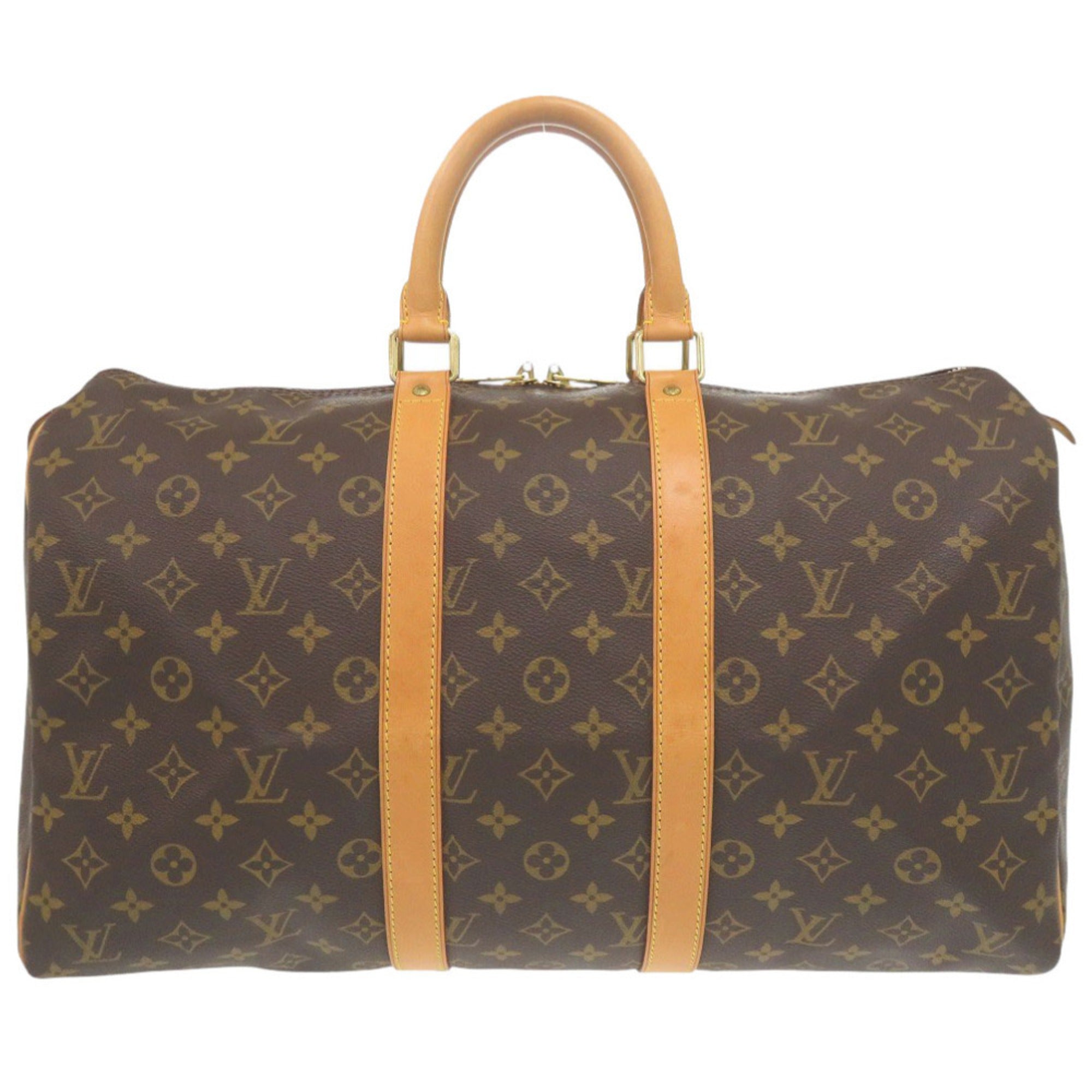 Louis Vuitton Brown Monogram Canvas Boston Bag (Pre-Owned)