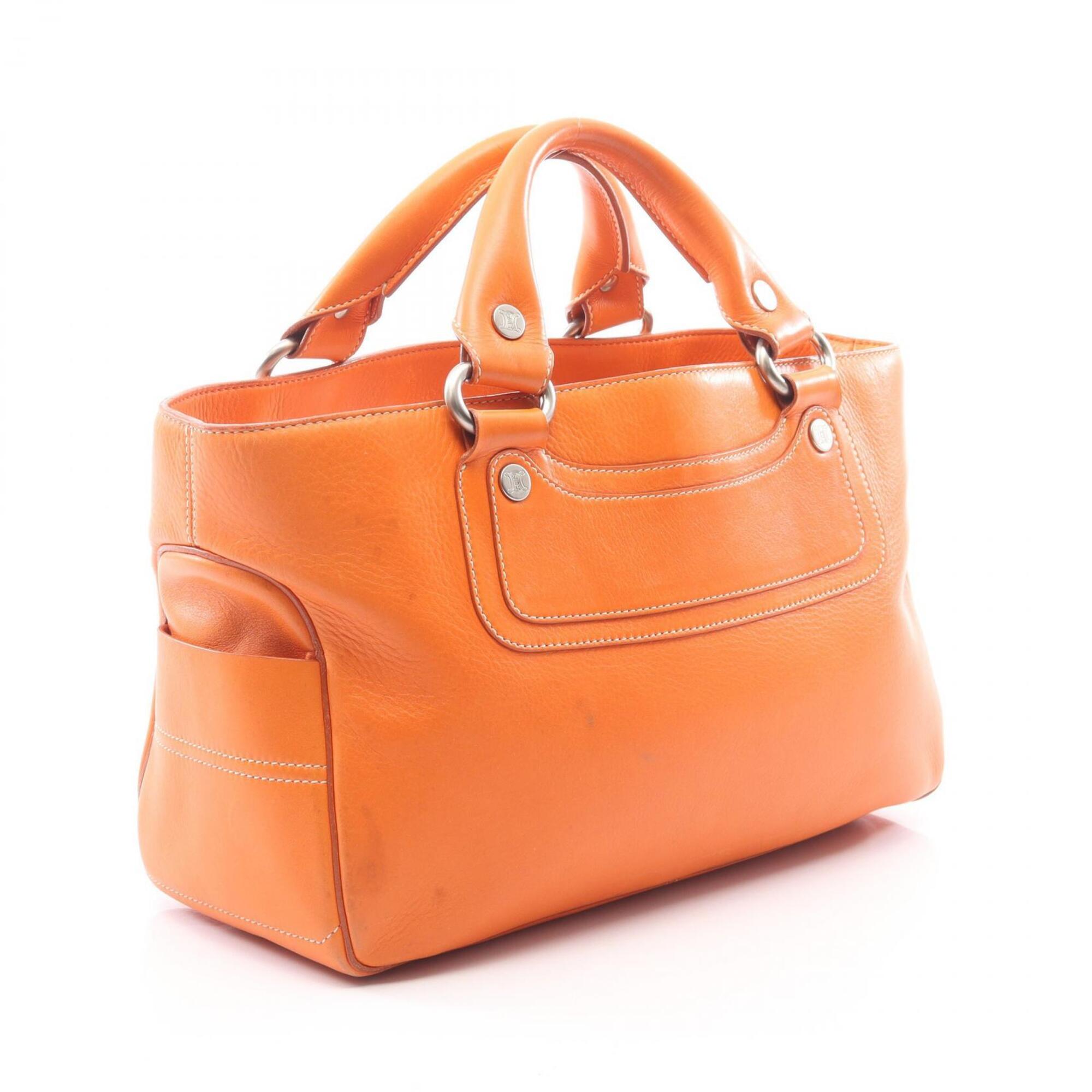 Celine Orange Leather Handbag (Pre-Owned)