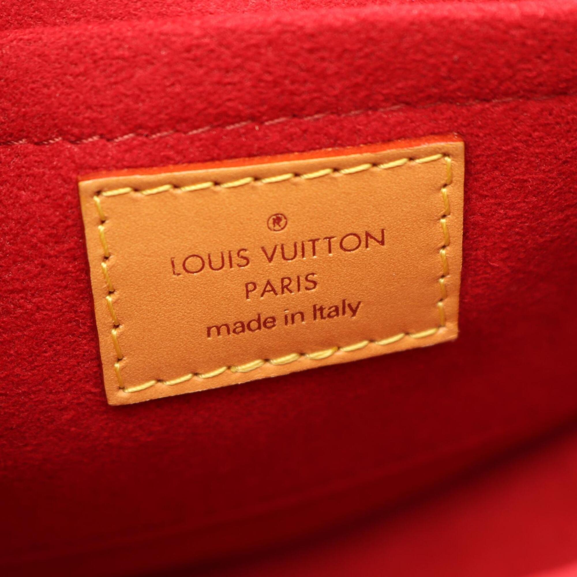 Louis Vuitton Brown Coated Canvas Pvc Monogram Leather Handbag Shoulder Bag (Pre-Owned)