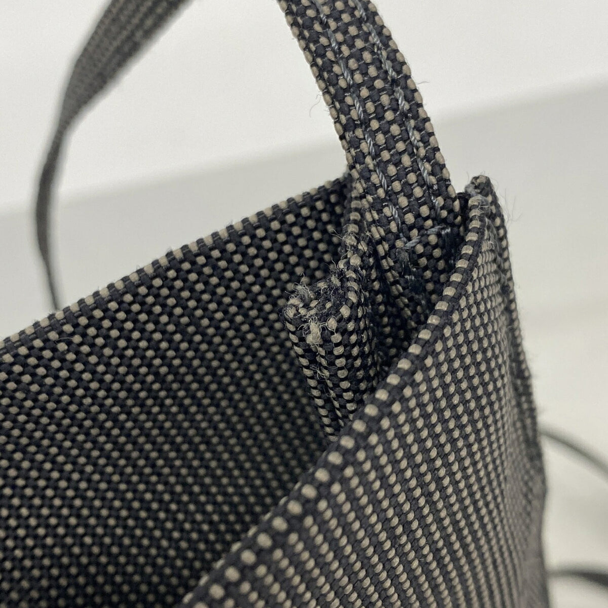 Hermes Gray Nylon Shoulder Bag (Pre-Owned)