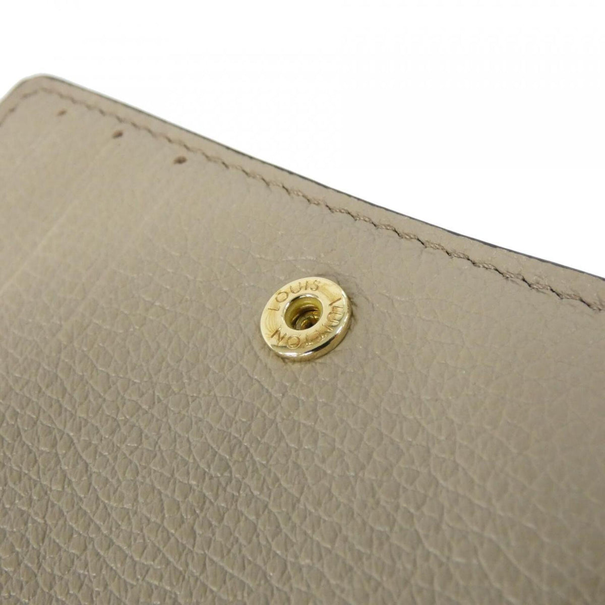 Louis Vuitton Beige Cream Tourterelle Leather Wallet (Bi-Fold) (Pre-Owned)