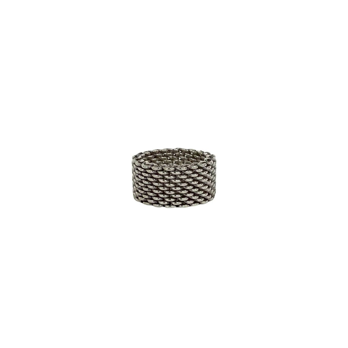 Tiffany Silver Silver 925 Band Ring (Pre-Owned)