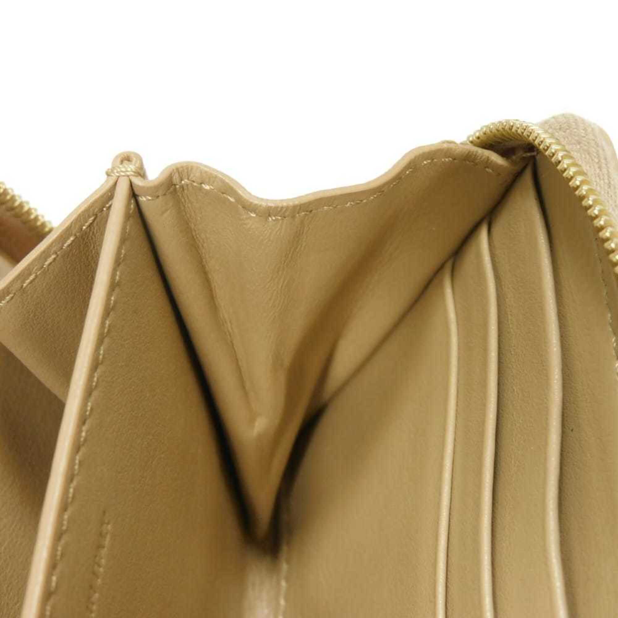 Celine Gold Metallic Gold Leather Coin Purse/Coin Case (Pre-Owned)