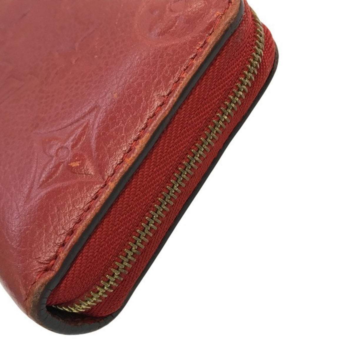 Louis Vuitton Monogram Empreinte Red Color Leather Coin Purse/Coin Case (Pre-Owned)