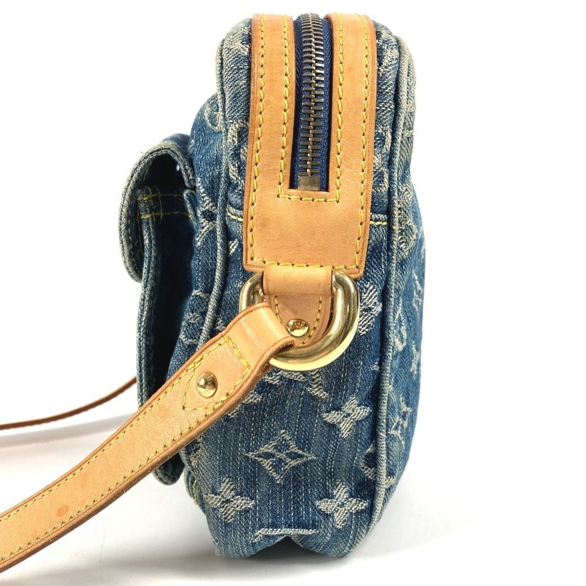 Louis Vuitton Blue Monogram Denim Canvas Pochette Shoulder Bag (Pre-Owned)