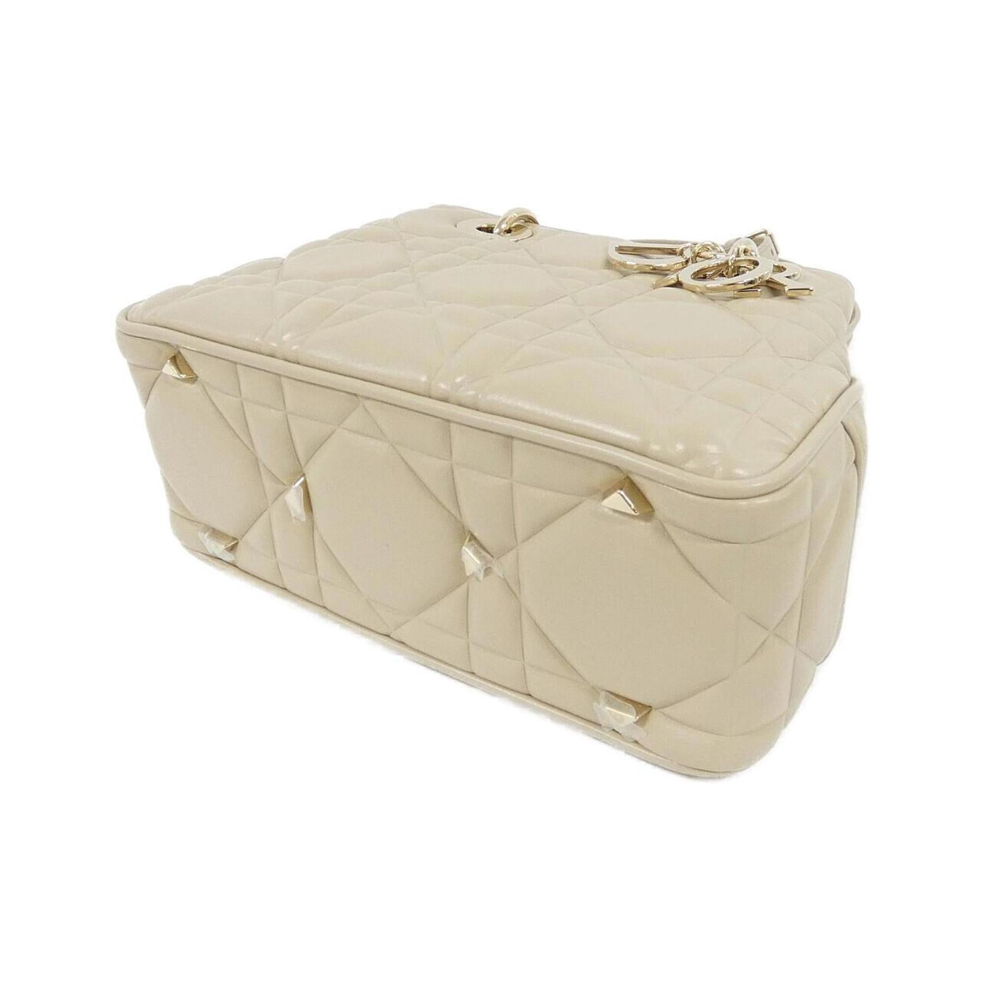 Christian Dior Beige Leather Handbag (Pre-Owned)