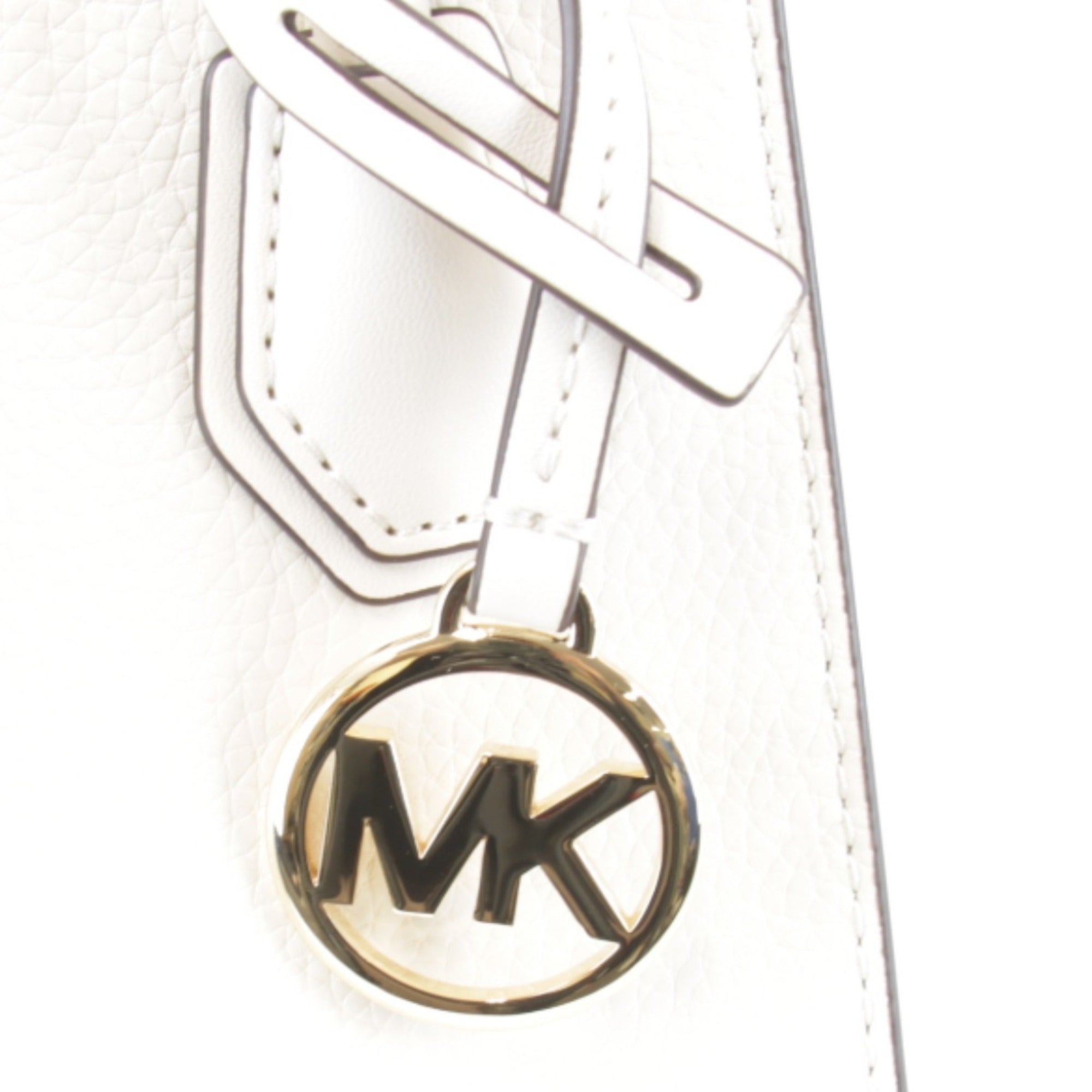 Michael Kors White Leather Shoulder Bag (Pre-Owned)