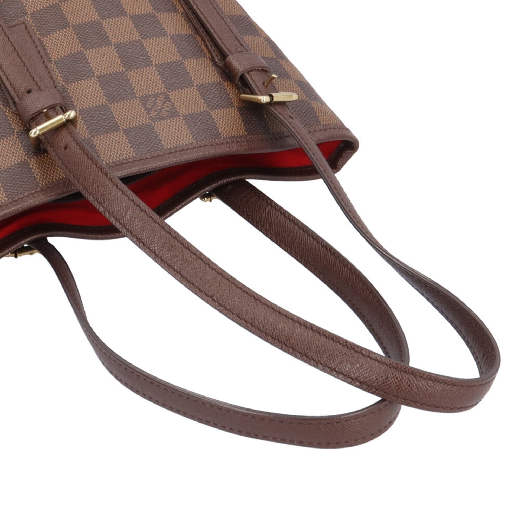 Louis Vuitton Brown Damier Canvas Pouch Shoulder Bag (Pre-Owned)