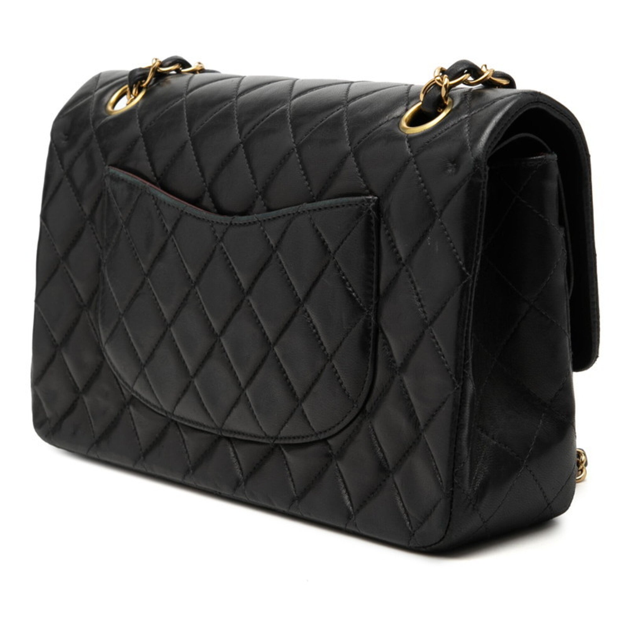 Chanel Navy Leather Shoulder Bag (Pre-Owned)