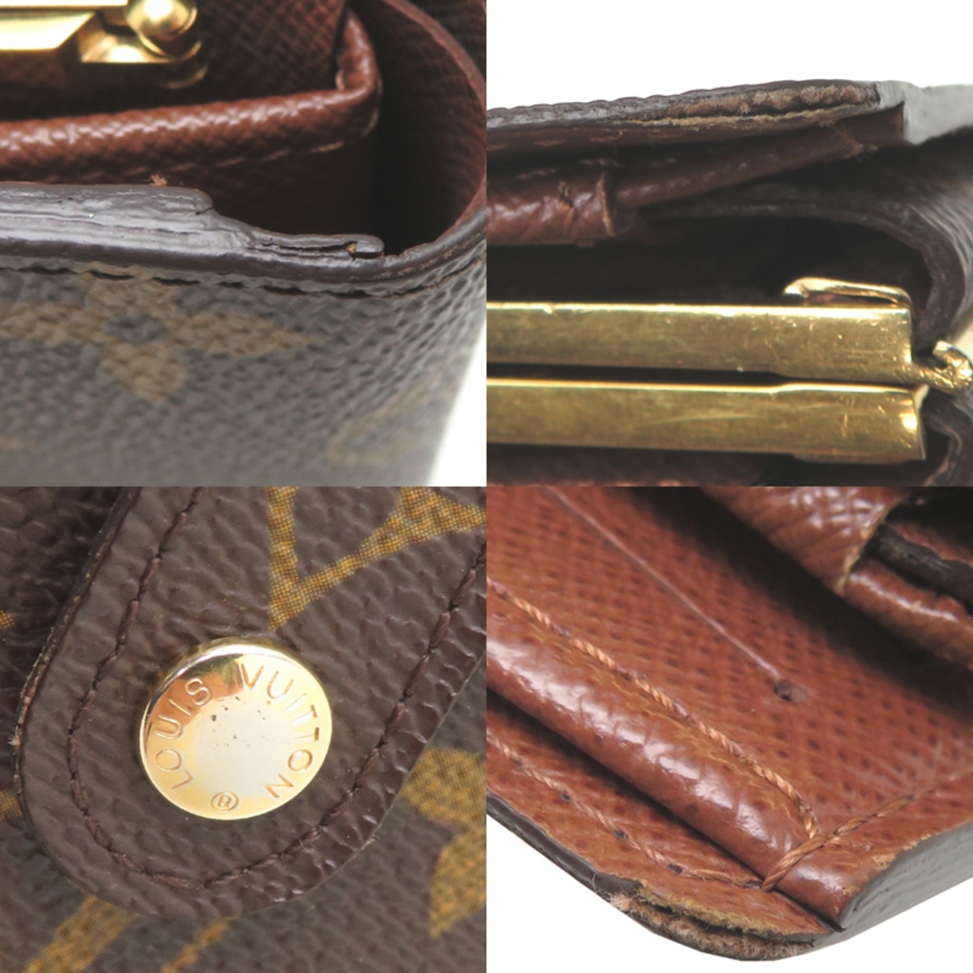 Louis Vuitton Brown Monogram Wallet (Bi-Fold) (Pre-Owned)