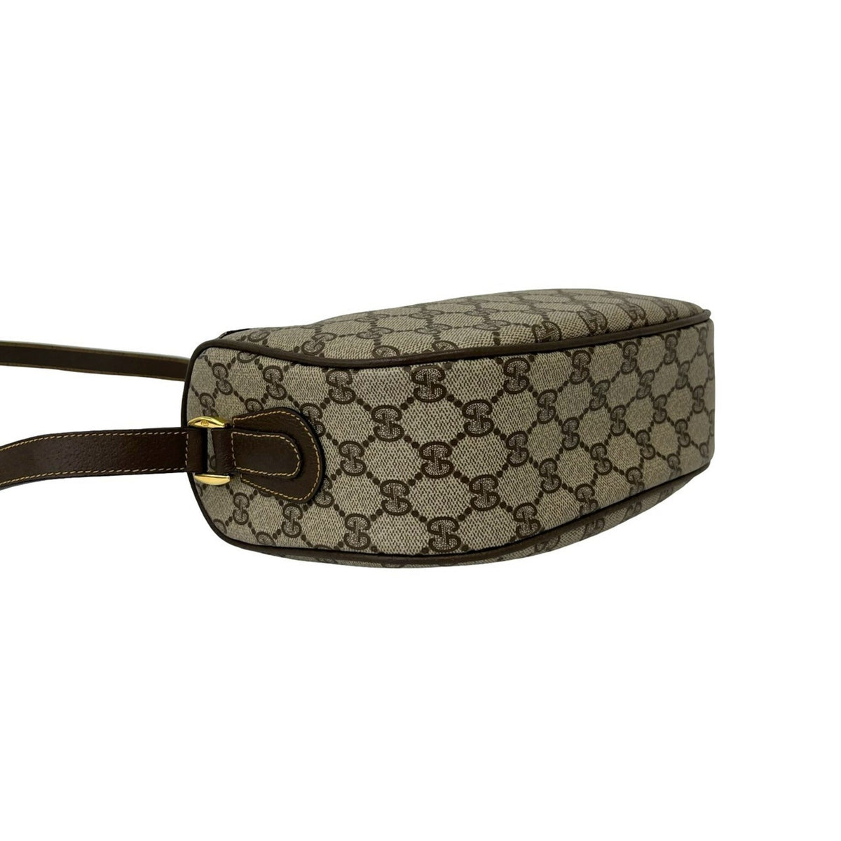 Gucci Brown Green Red Color Leather Pvc Pochette Shoulder Bag (Pre-Owned)