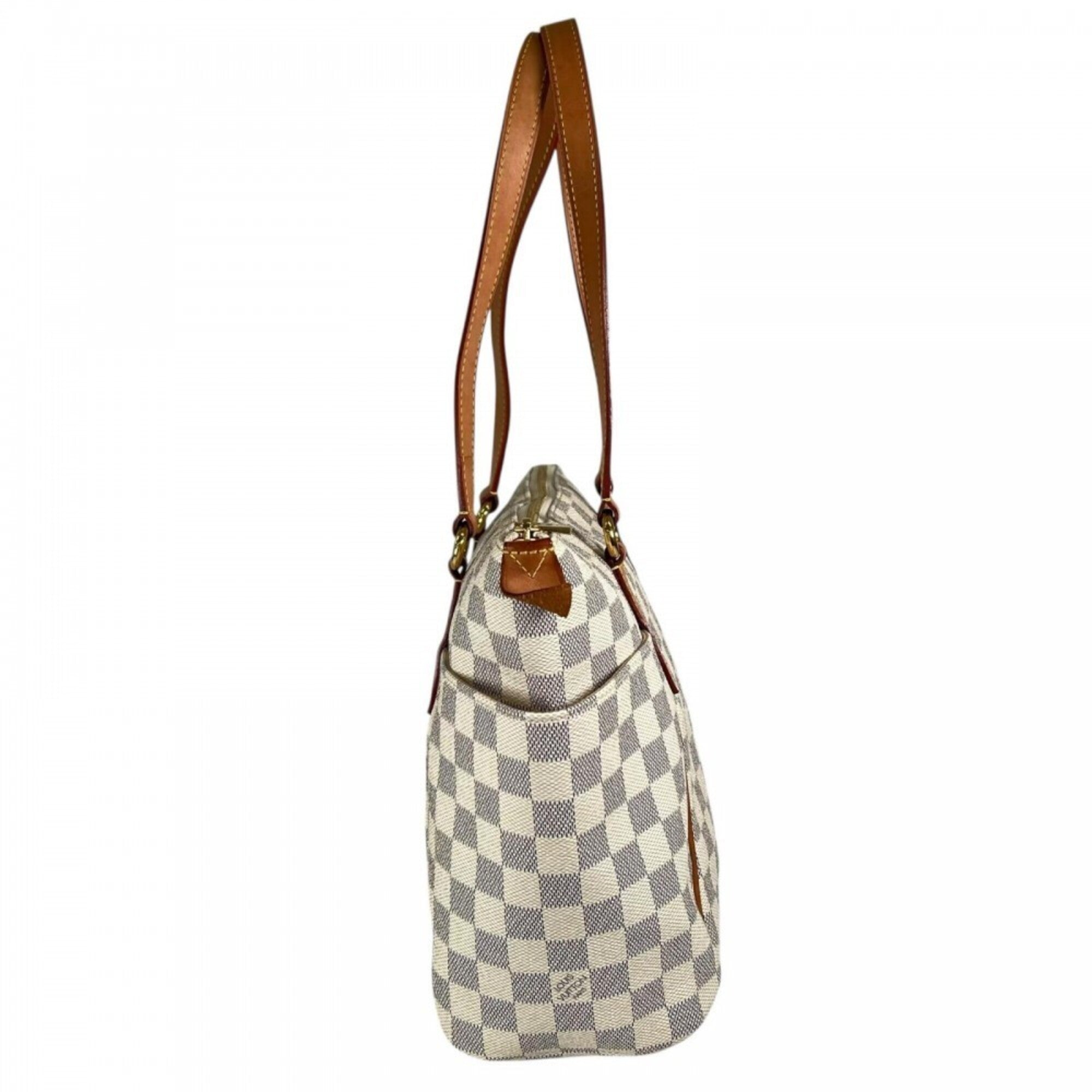 Louis Vuitton Ivory Damier Azur Canvas Tote Bag (Pre-Owned)