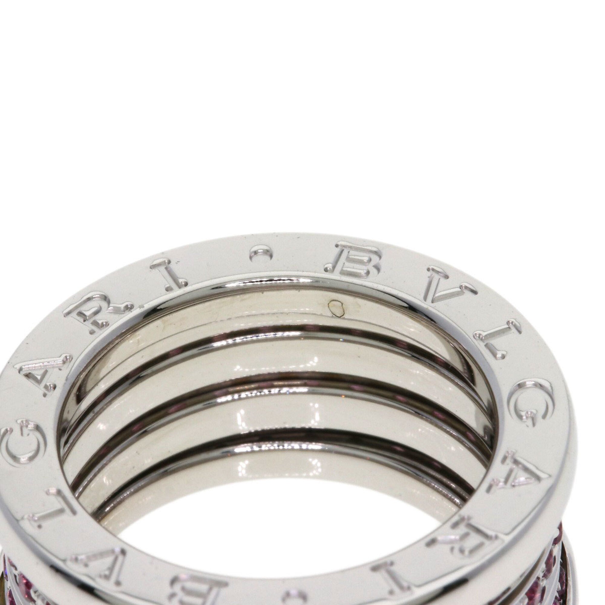Bvlgari Silver White Gold (18K) Band Ring (Pre-Owned)