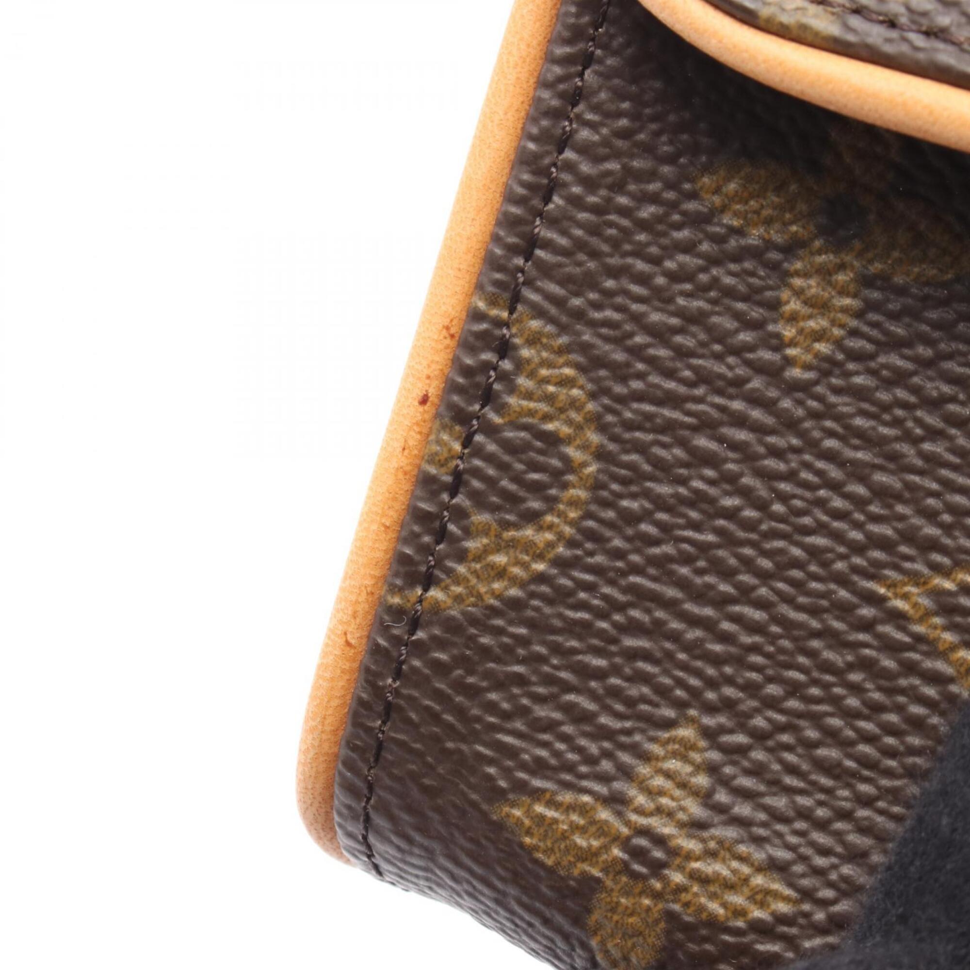 Louis Vuitton Brown Coated Canvas Monogram Leather Fanny Pack Handbag (Pre-Owned)