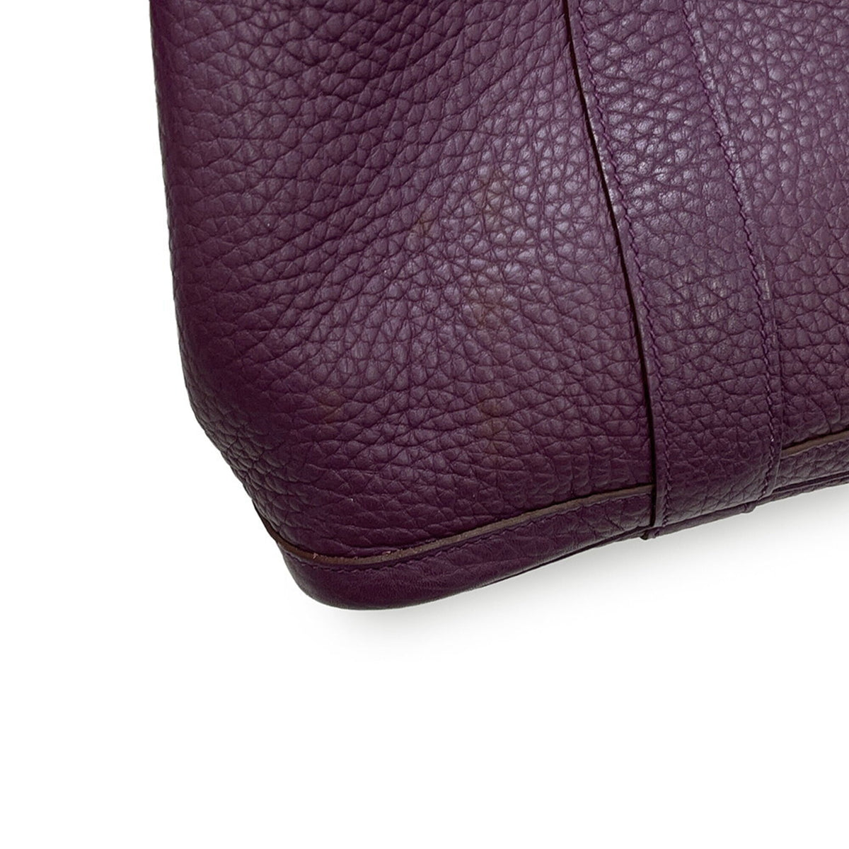 Hermes Cassis Buffalo Leather Handbag Tote Bag (Pre-Owned)