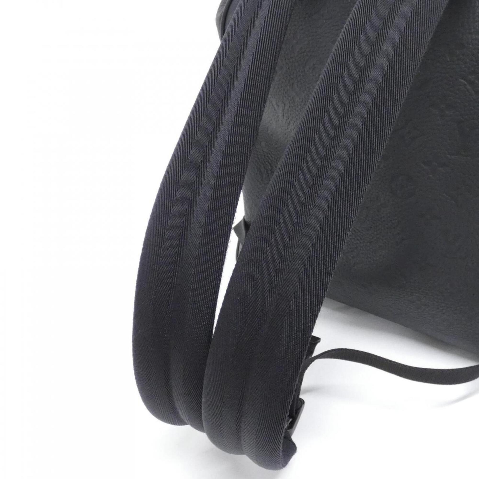 Louis Vuitton Black Leather Backpack (Pre-Owned)