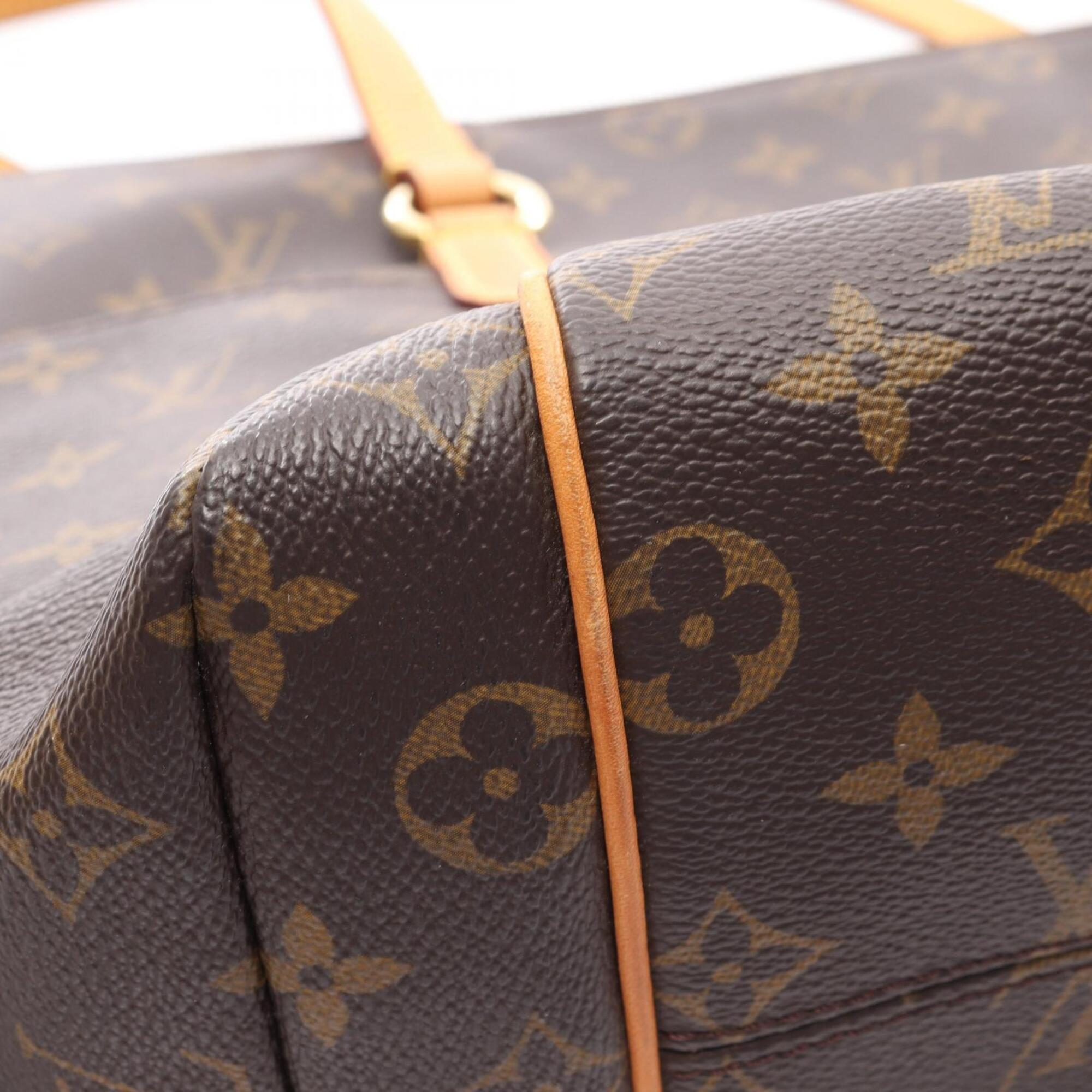 Louis Vuitton Brown Pvc Coated Canvas Leather Handbag Tote Bag (Pre-Owned)